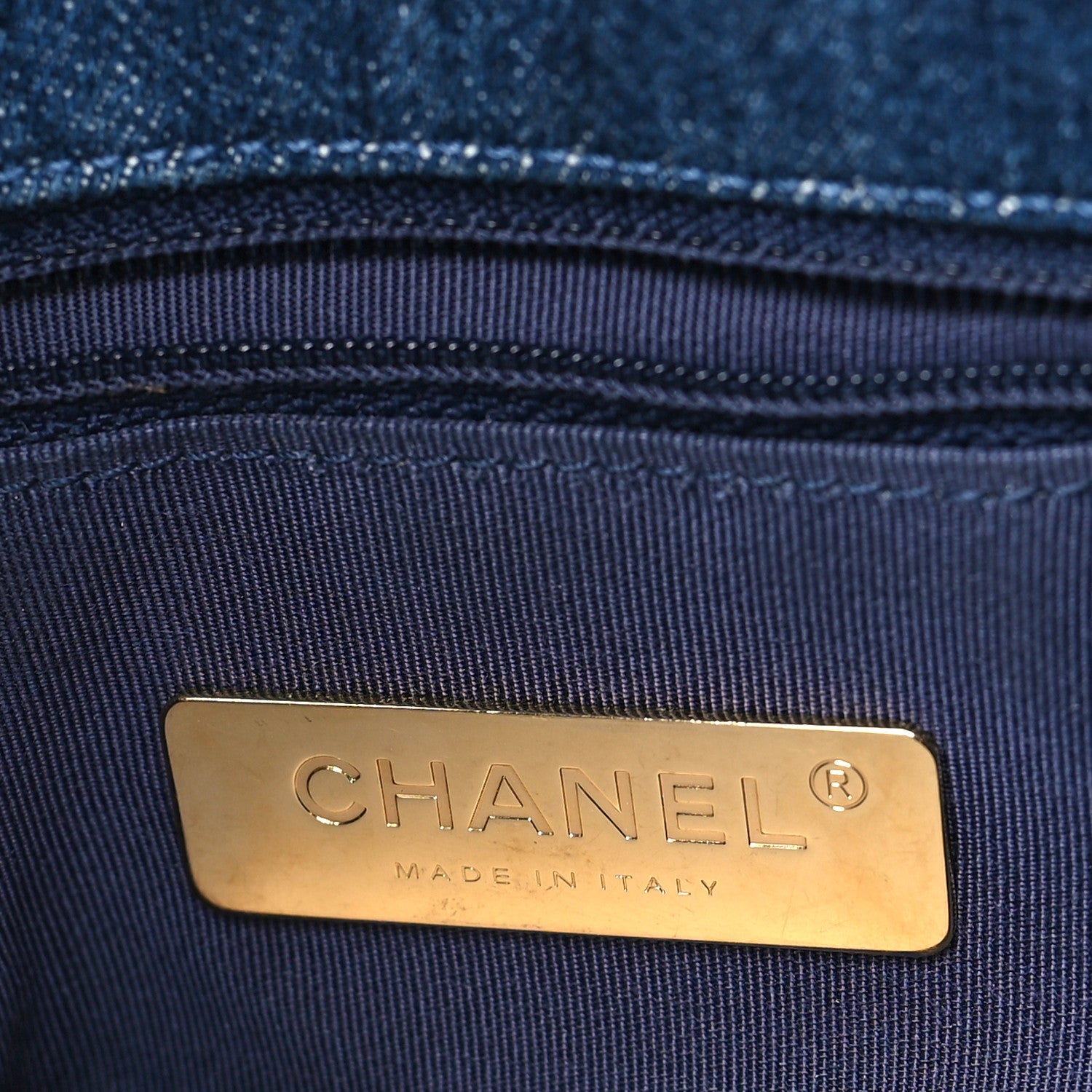 Chanel Denim Quilted Medium Chanel 19 Flap Blue 6 of 10
