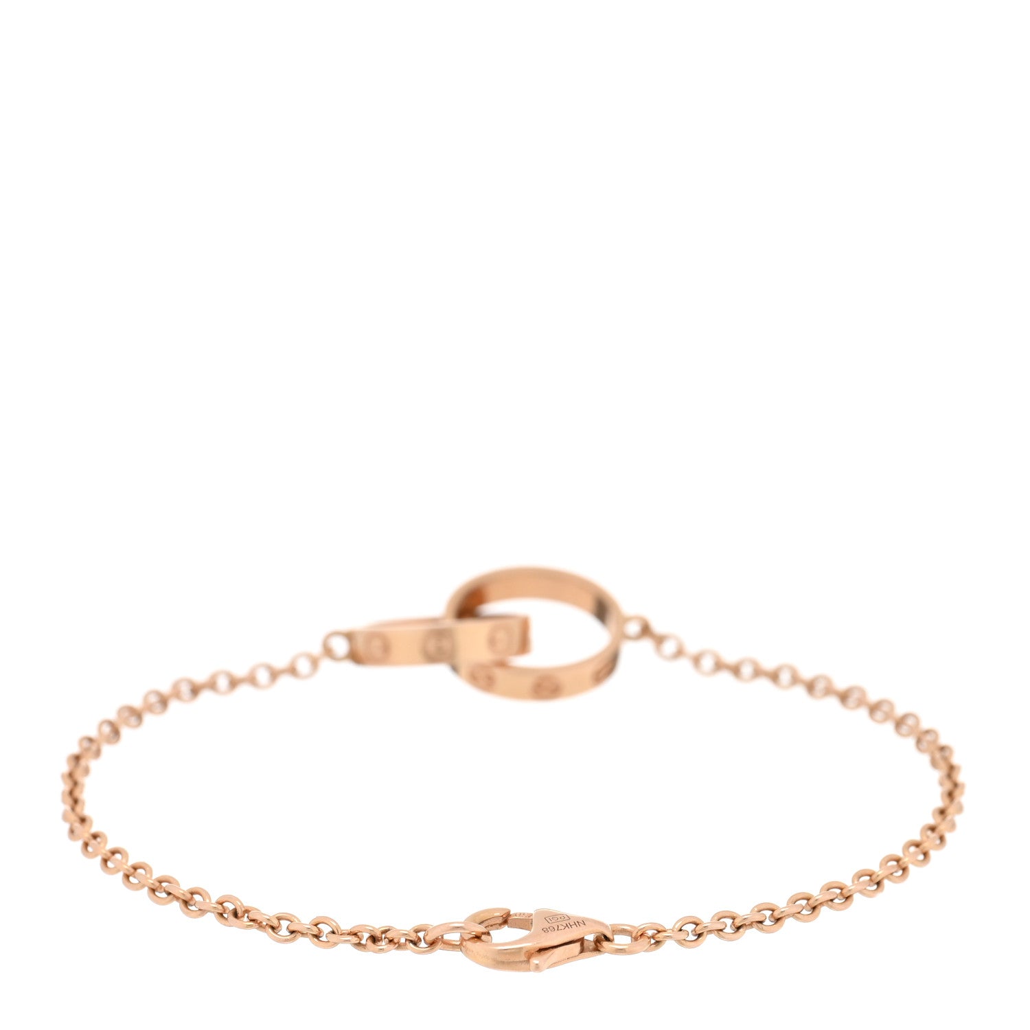 Cartier 18K Pink Gold Interlocking LOVE Bracelet 2 of 3