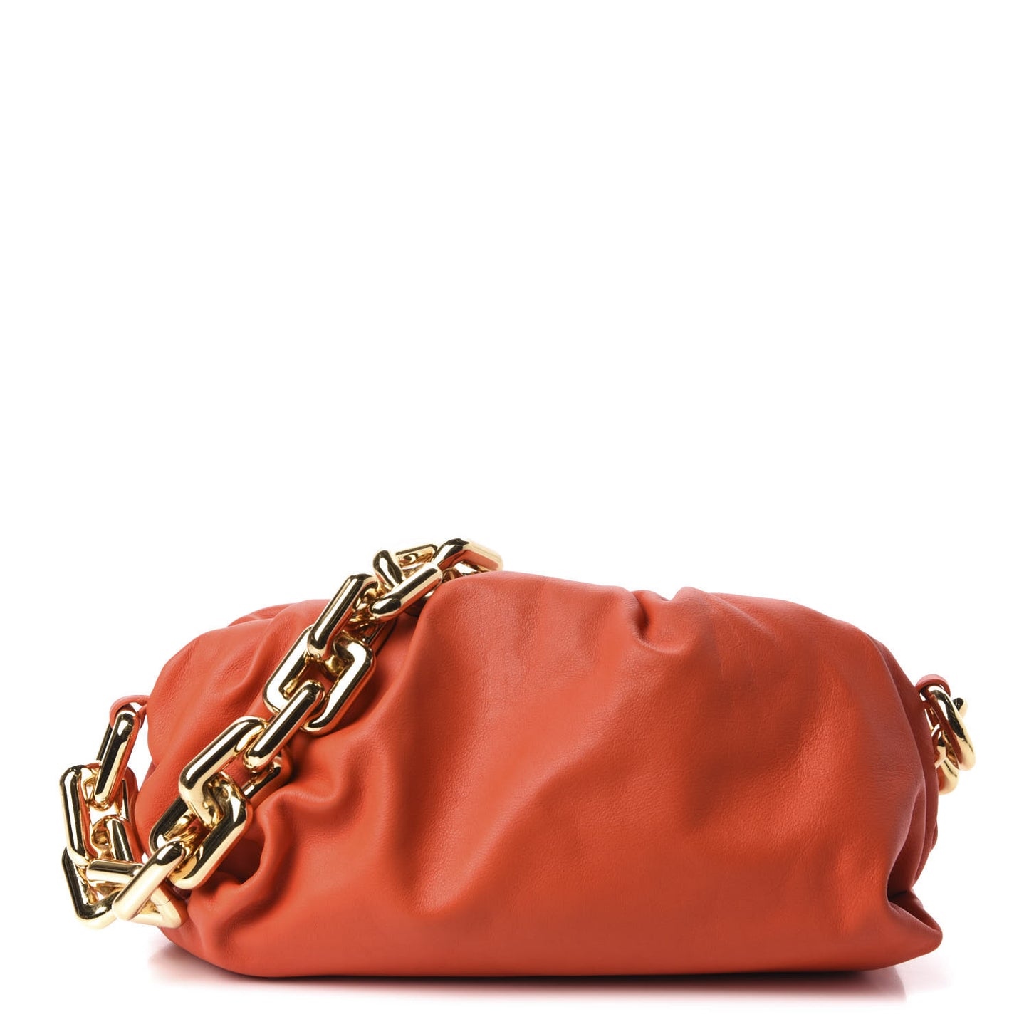 Calfskin The Pouch Chain Orange