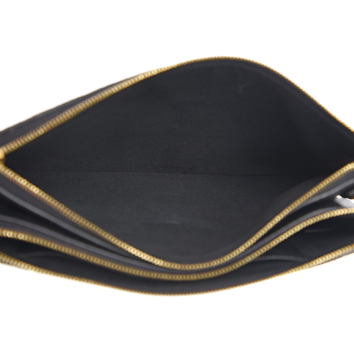 Empreinte Double Zip Pochette Black