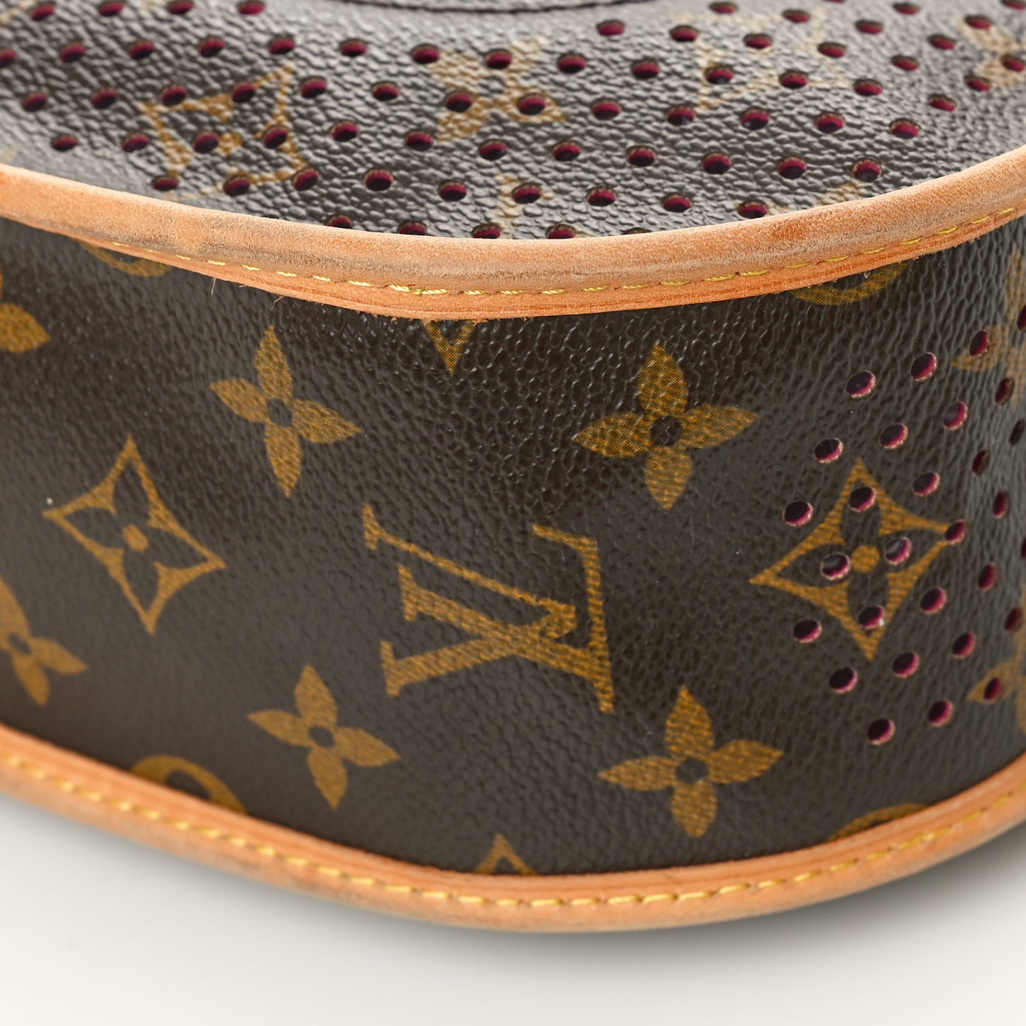 Monogram Perforated Musette Fuchisa