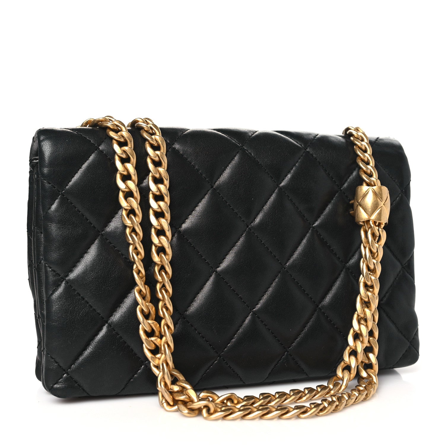 Chanel Lambskin Quilted Small Pillow Crush Flap Black 3 of 11