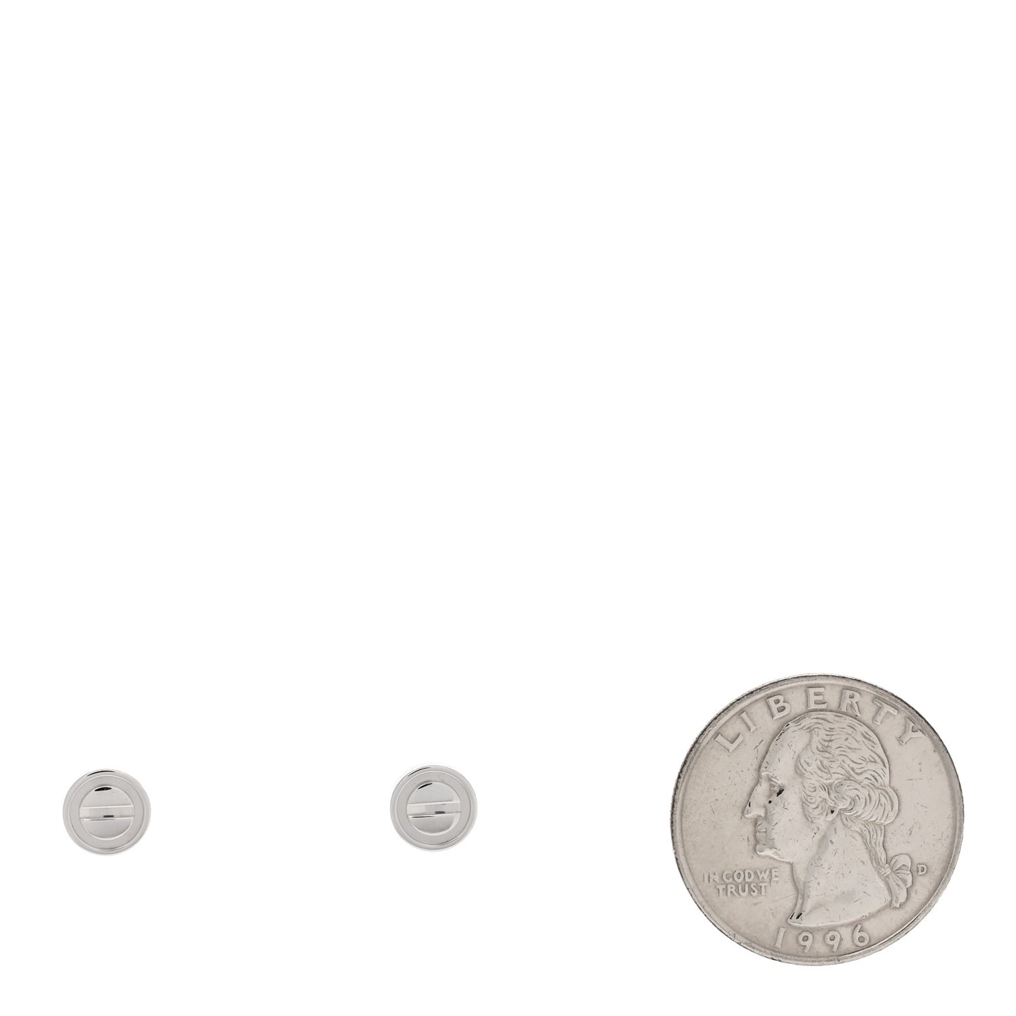 18K White Gold LOVE Earrings