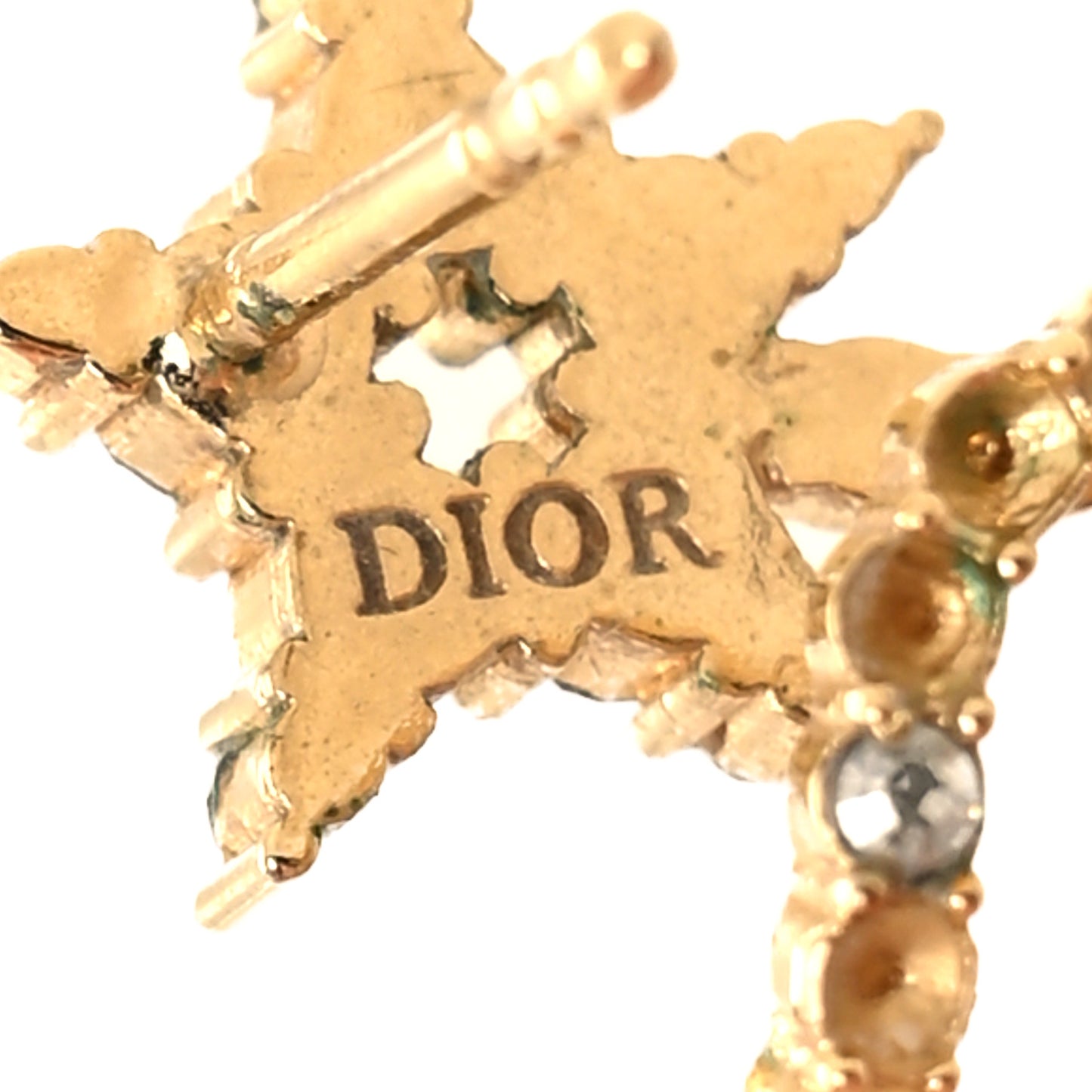 Crystal Clair D Lune Wrap Around Earrings Gold