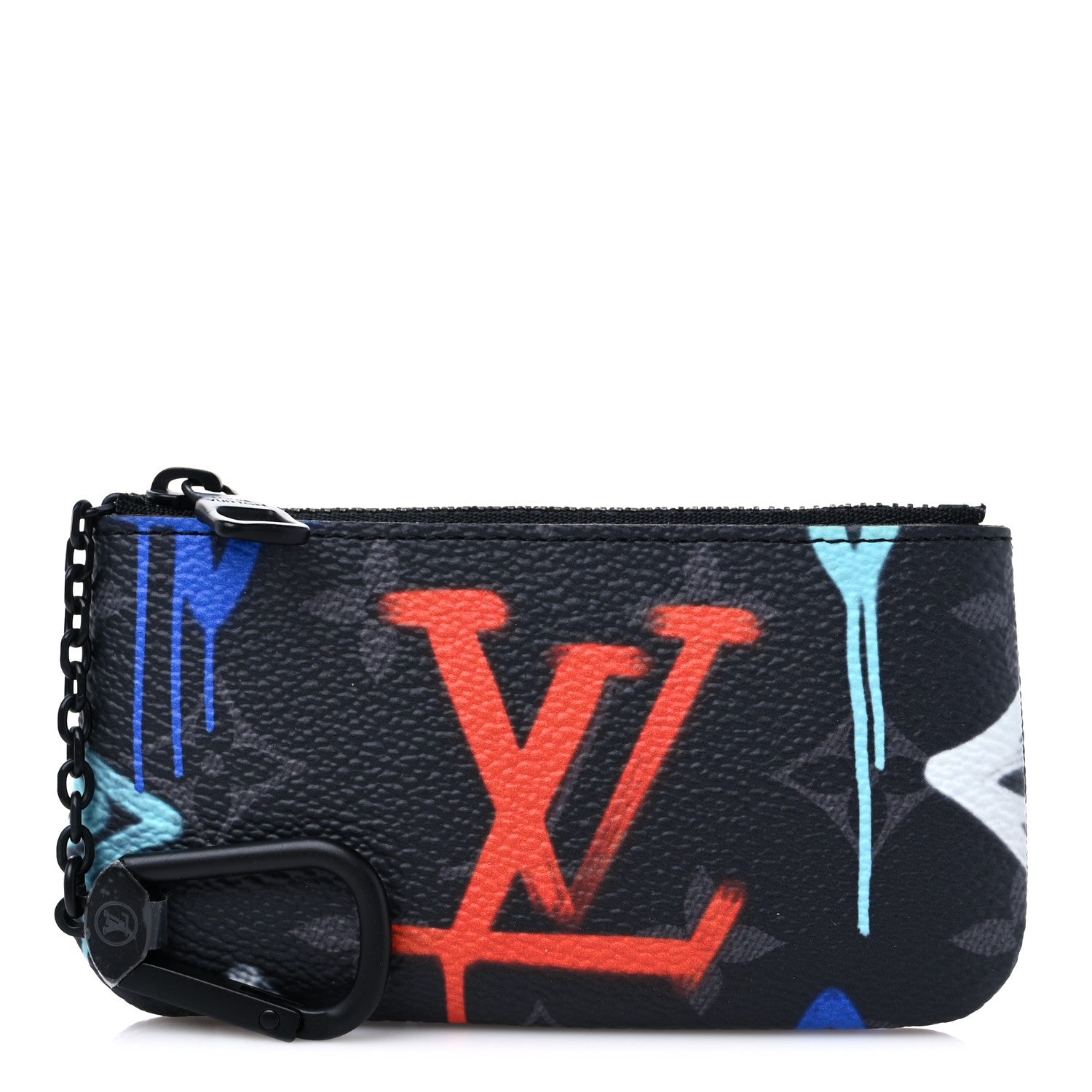 Louis Vuitton Monogram Eclipse LV Graffiti Key Pouch Multicolor