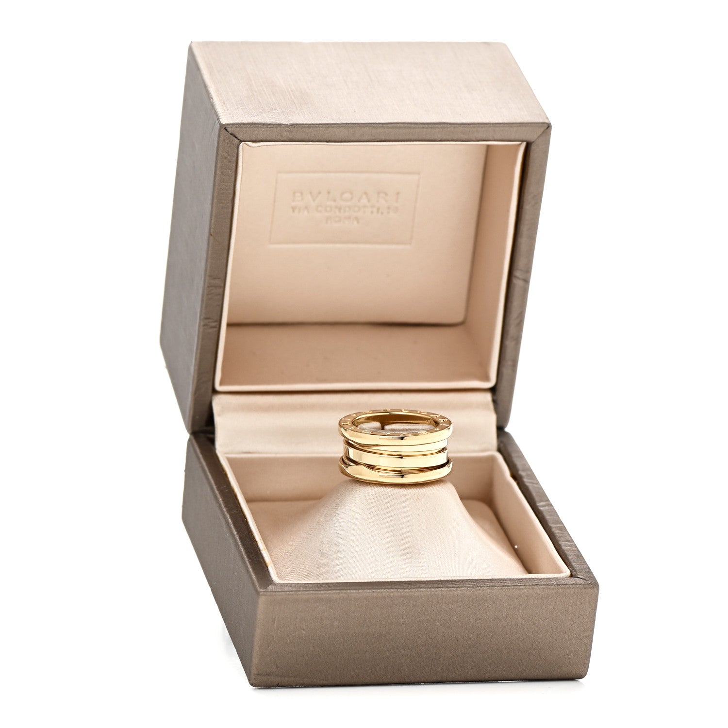 Bulgari 18K Yellow Gold B.Zero1 Three-Band Ring 47 4 6 of 6