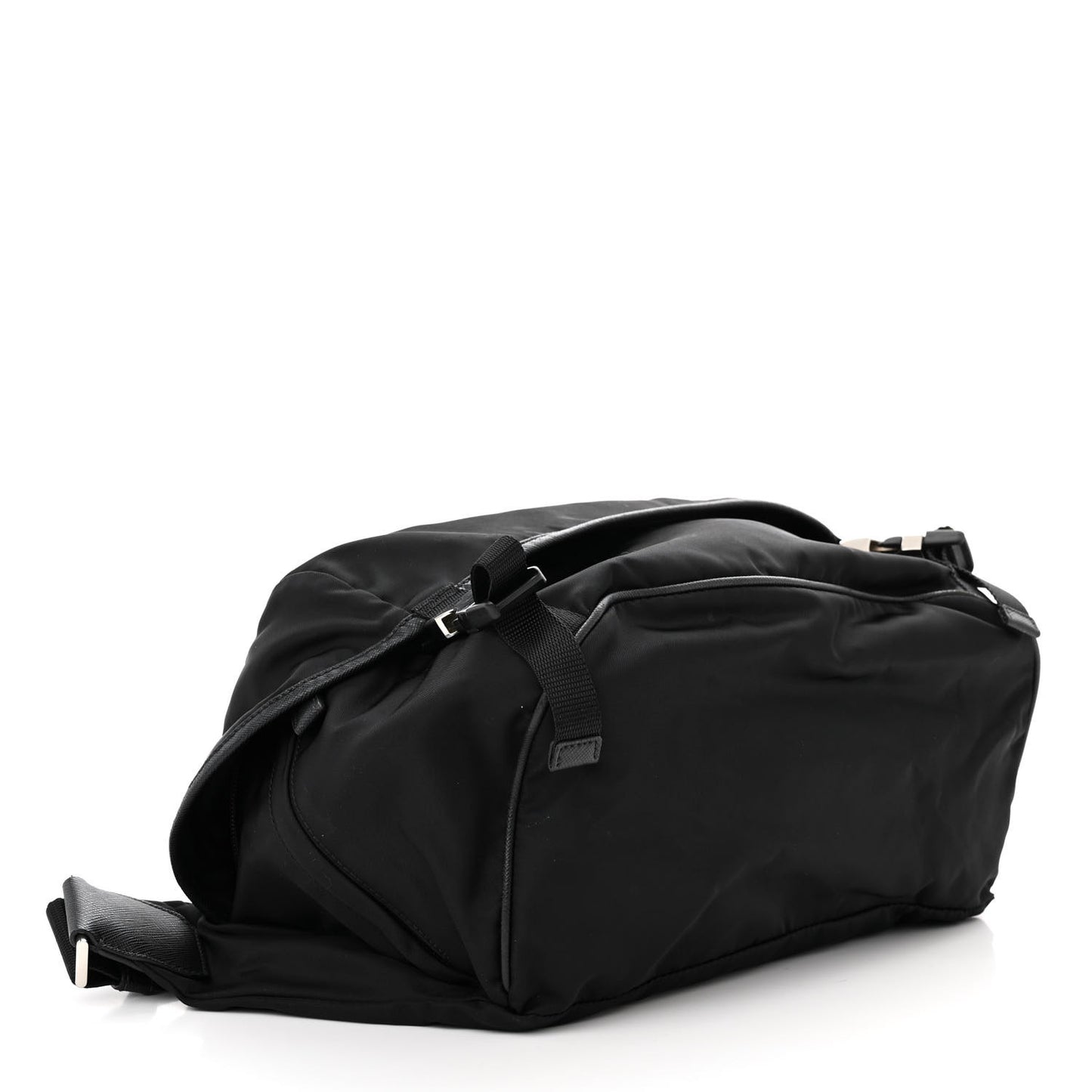 Re-Nylon Saffiano Sling Bag Black