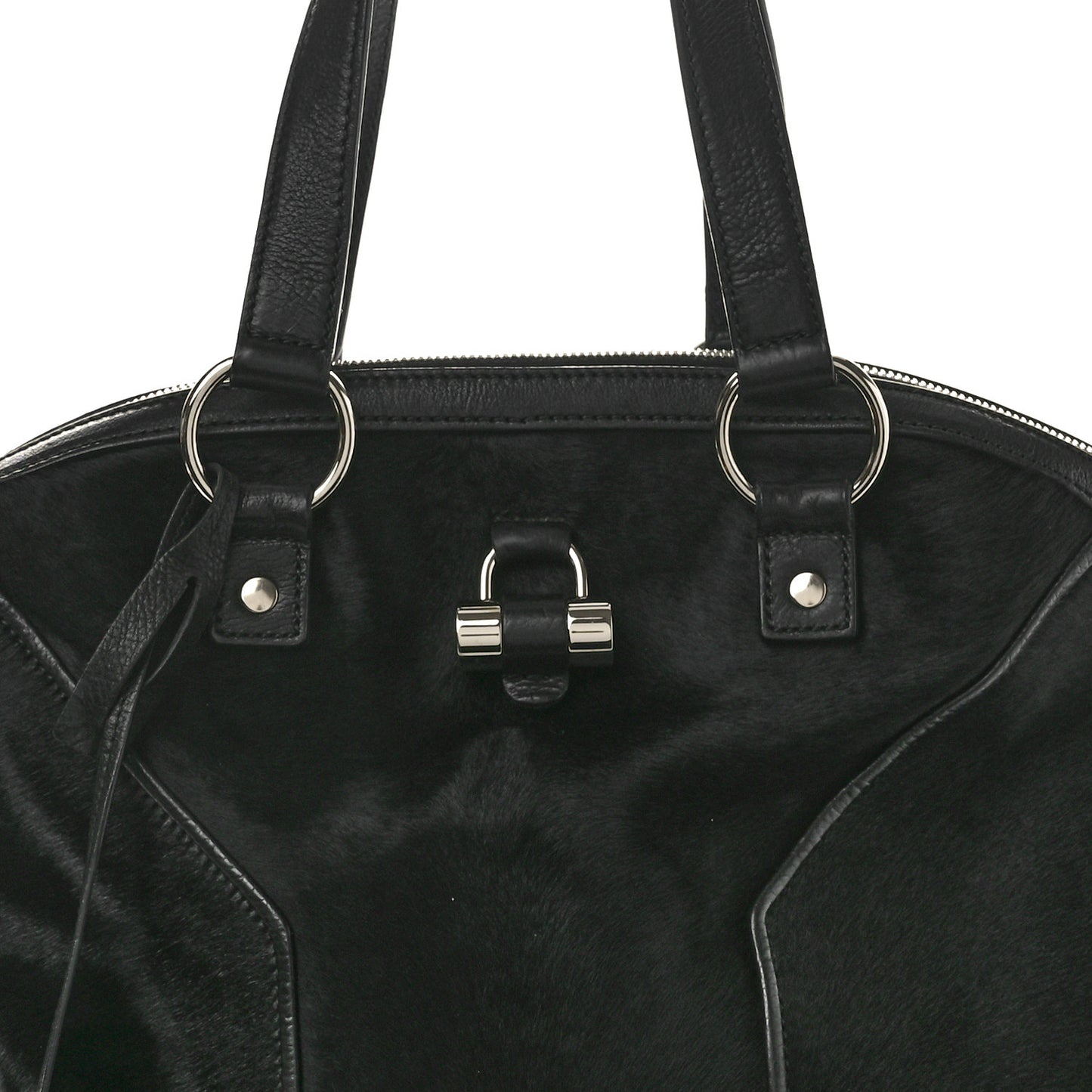 Calf Hair Large Muse Black