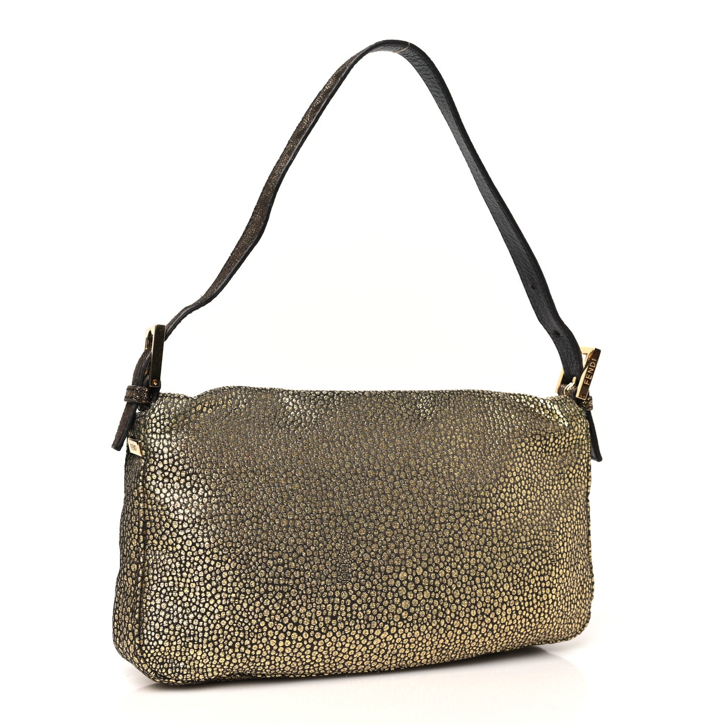 Metallic Canvas Baguette Gold