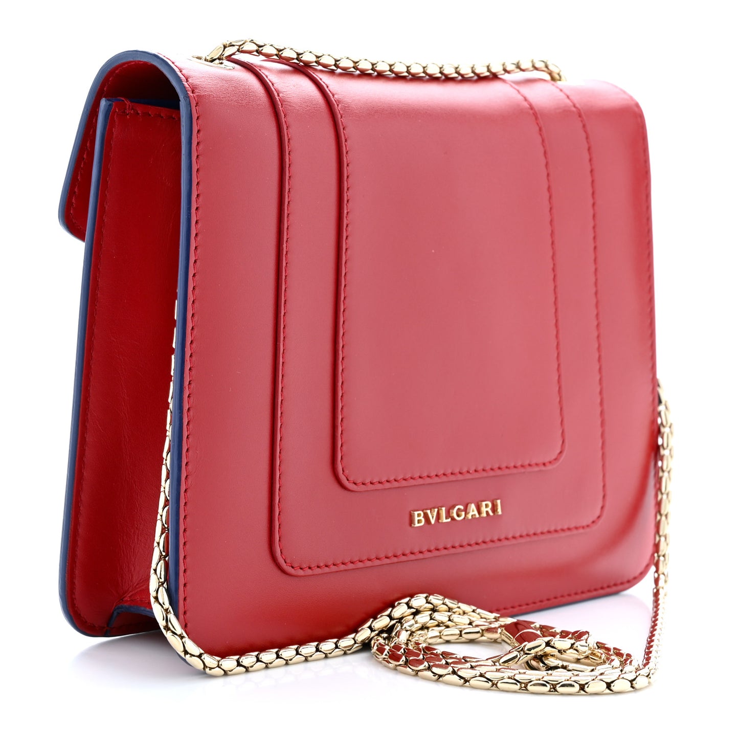 Calfskin Serpenti In Love Forever Crossbody Bag Red