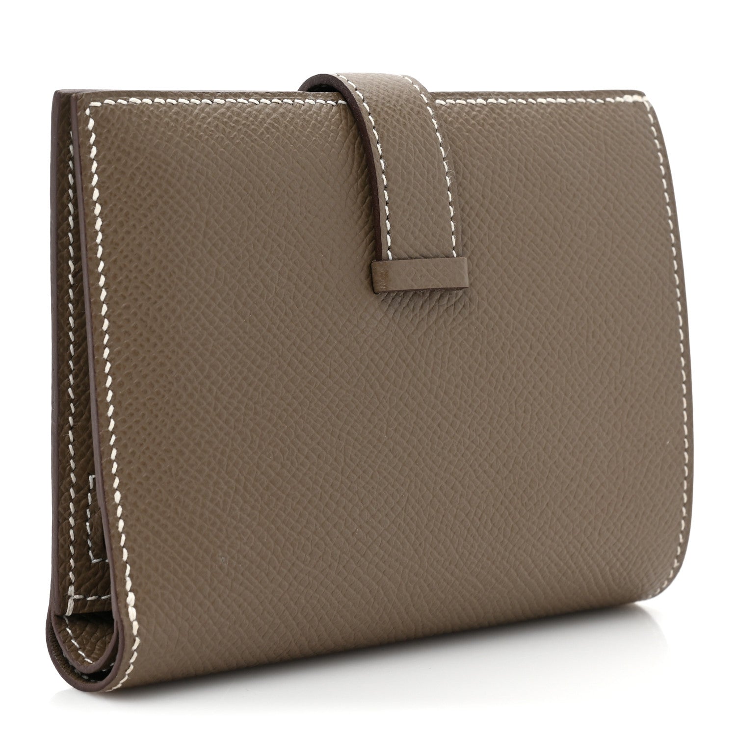 Hermes Epsom Bearn Compact Wallet Etoupe 3 of 12