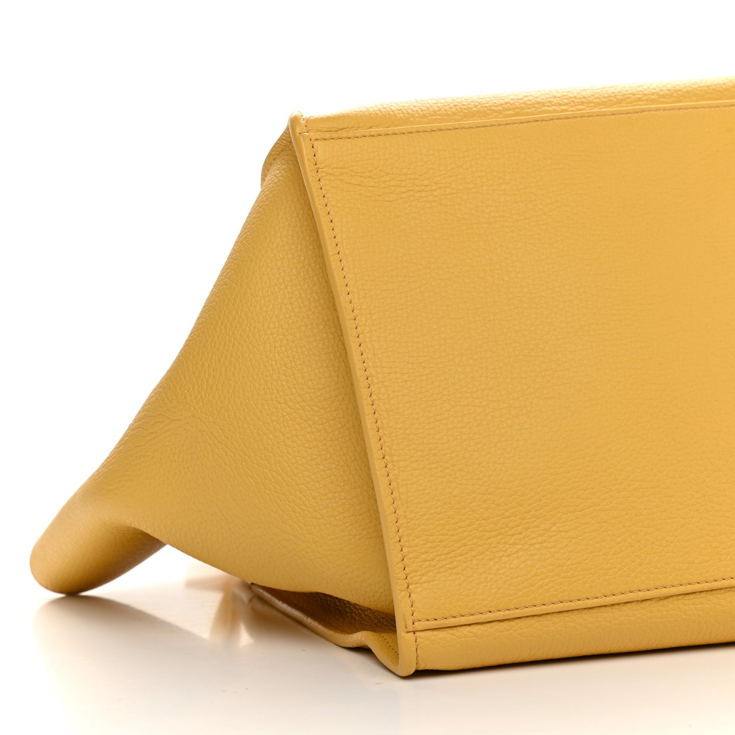 Supple Grained Calfskin Small Big Bag Sunflower