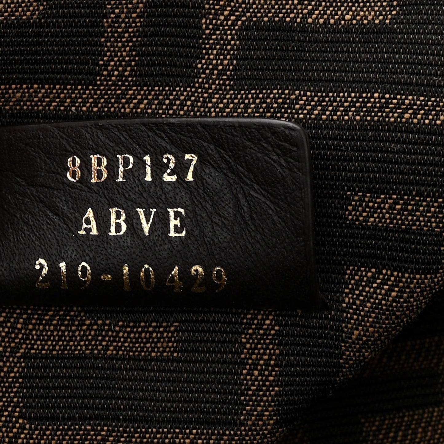 Shiny Nappa Medium Fendi First Black