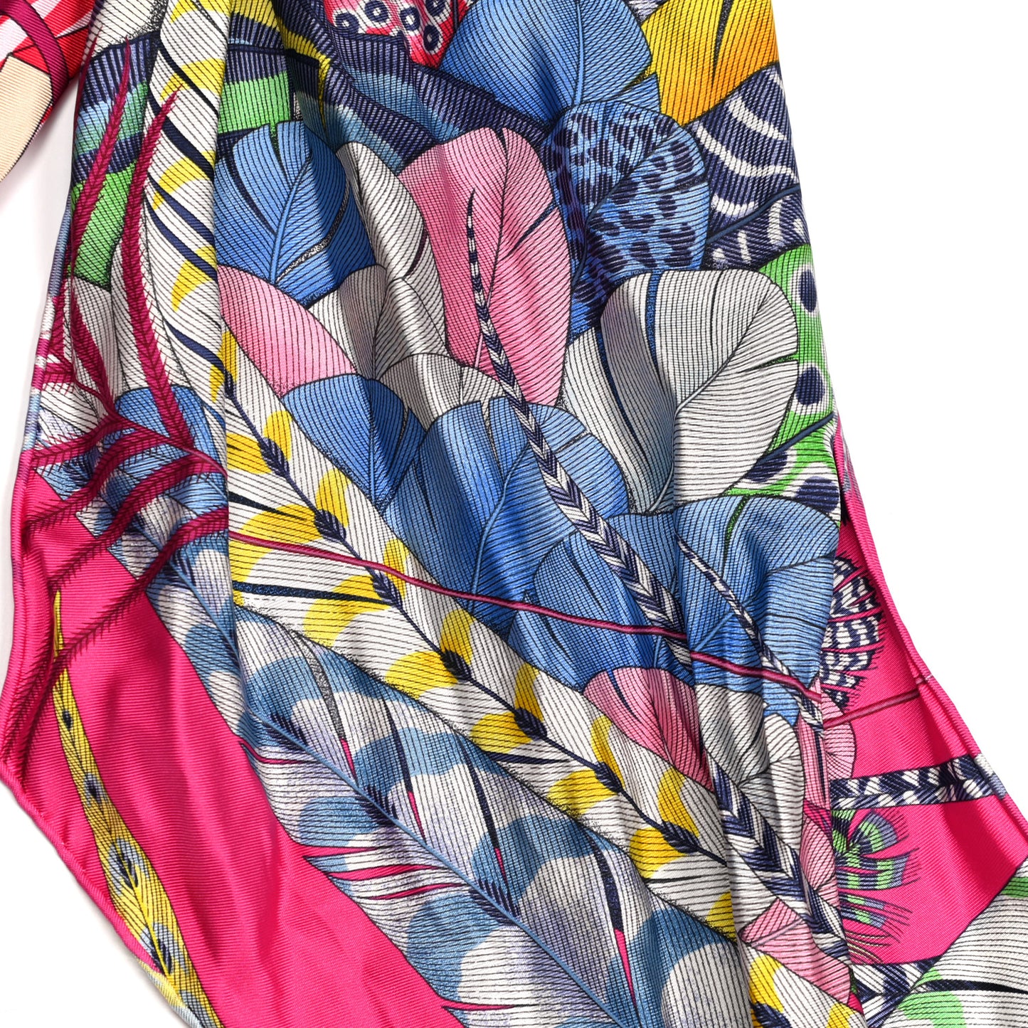 Silk Plisse Ring Scarf Rose