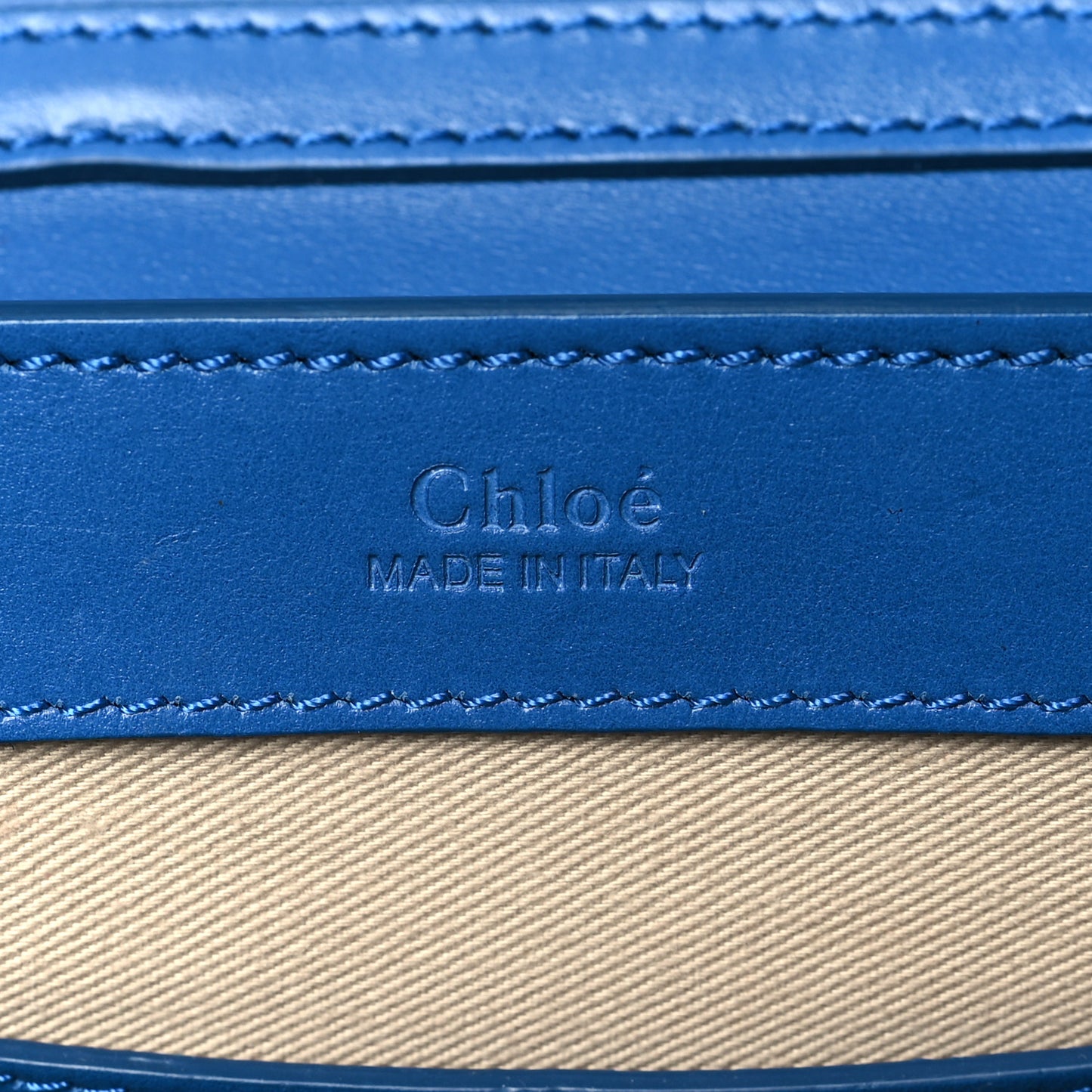 Calfskin Suede C Clutch With Chain Smoky Blue