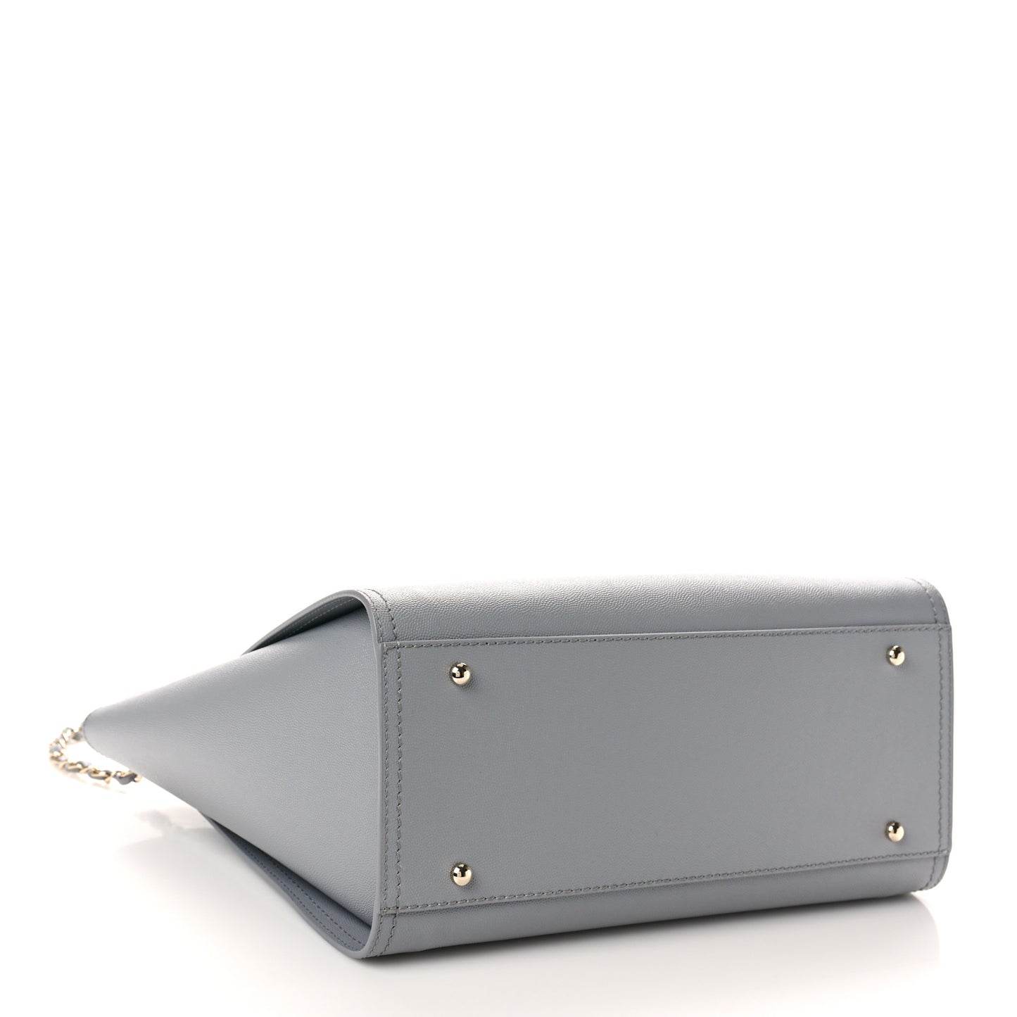 Caviar Studded Small Deauville Tote Grey