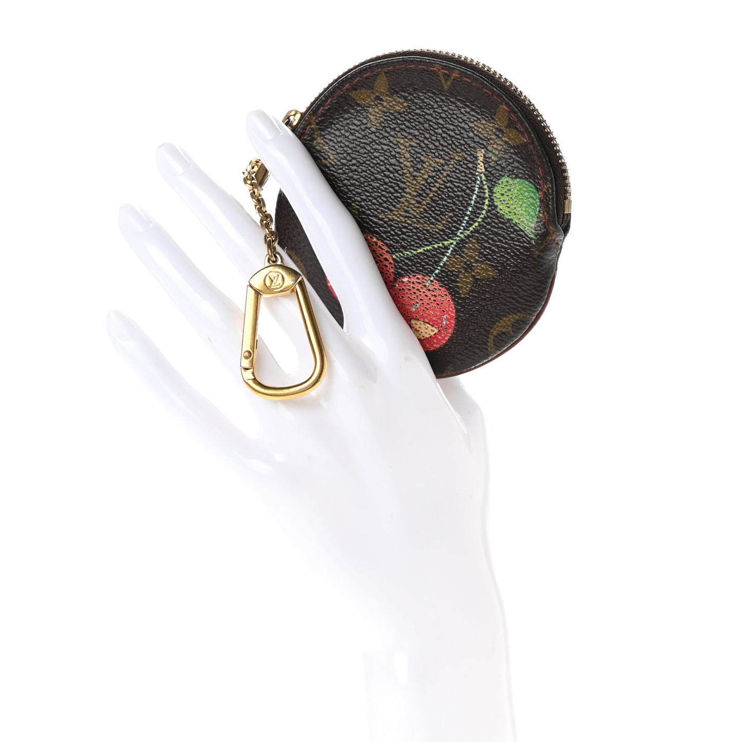 Monogram Cerises Round Coin Purse