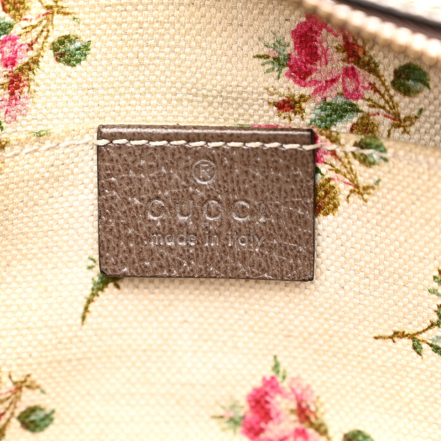 Gucci GG Supreme Monogram Web Neo Vintage Shoulder Bag Beige New Acero Crop 6 of 10