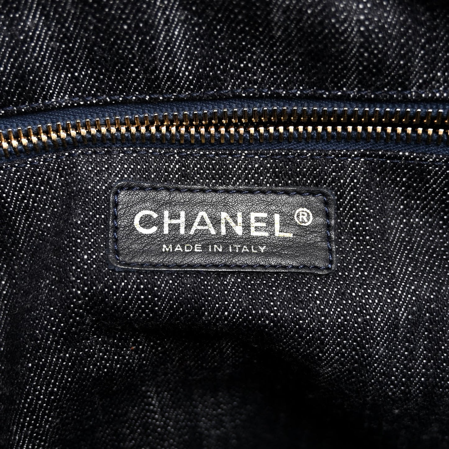 Denim CC Double Pocket Shoulder Bag