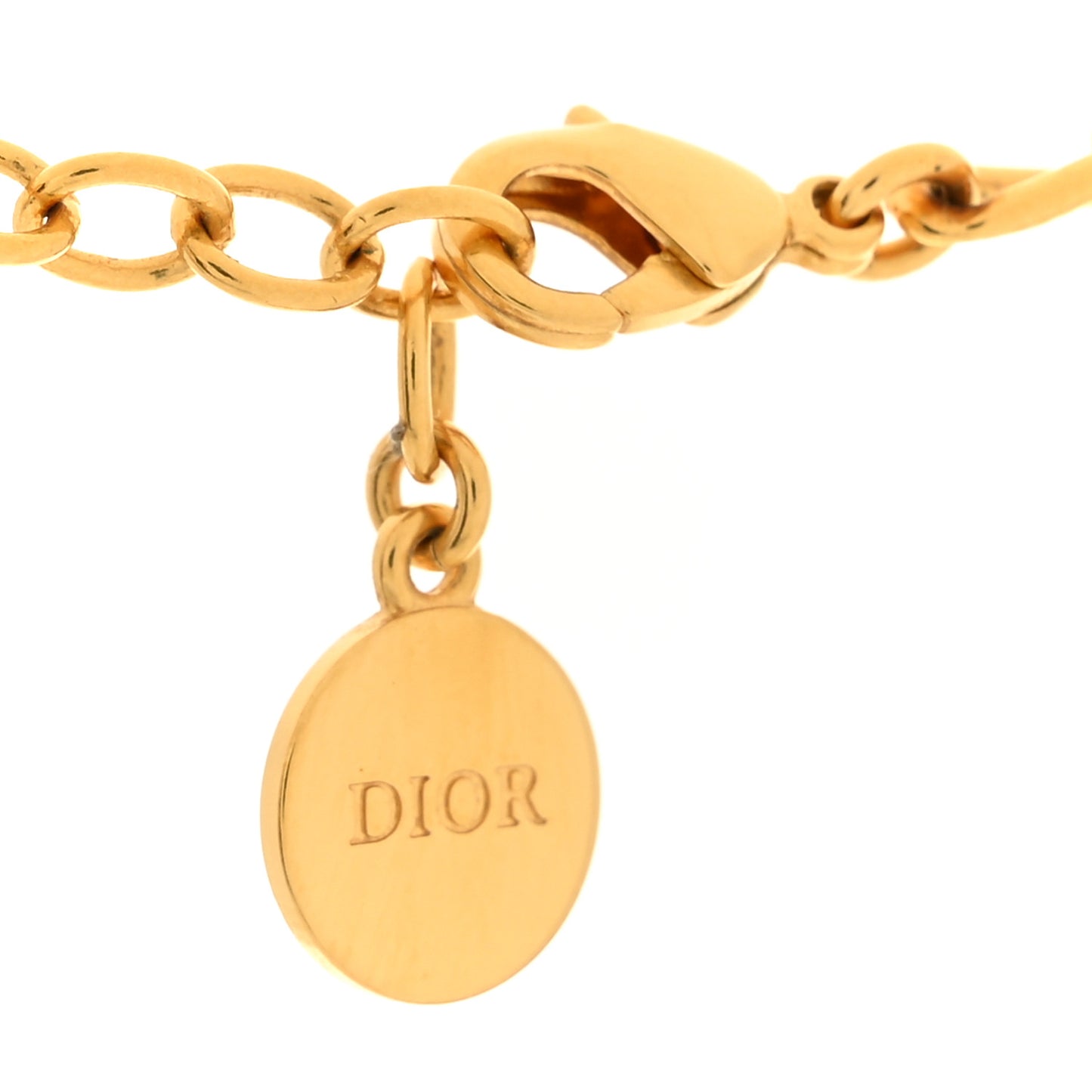 Metal Petit CD Choker Necklace Gold