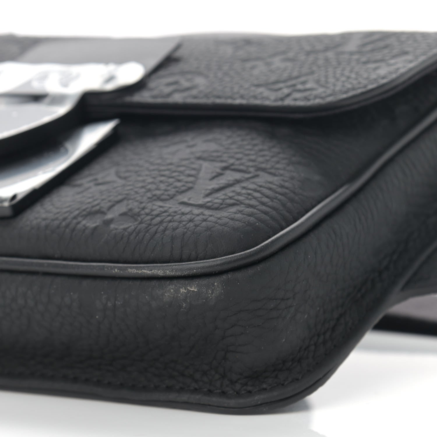 Louis Vuitton Taurillon Monogram S Lock Sling Bag Black 9 of 9