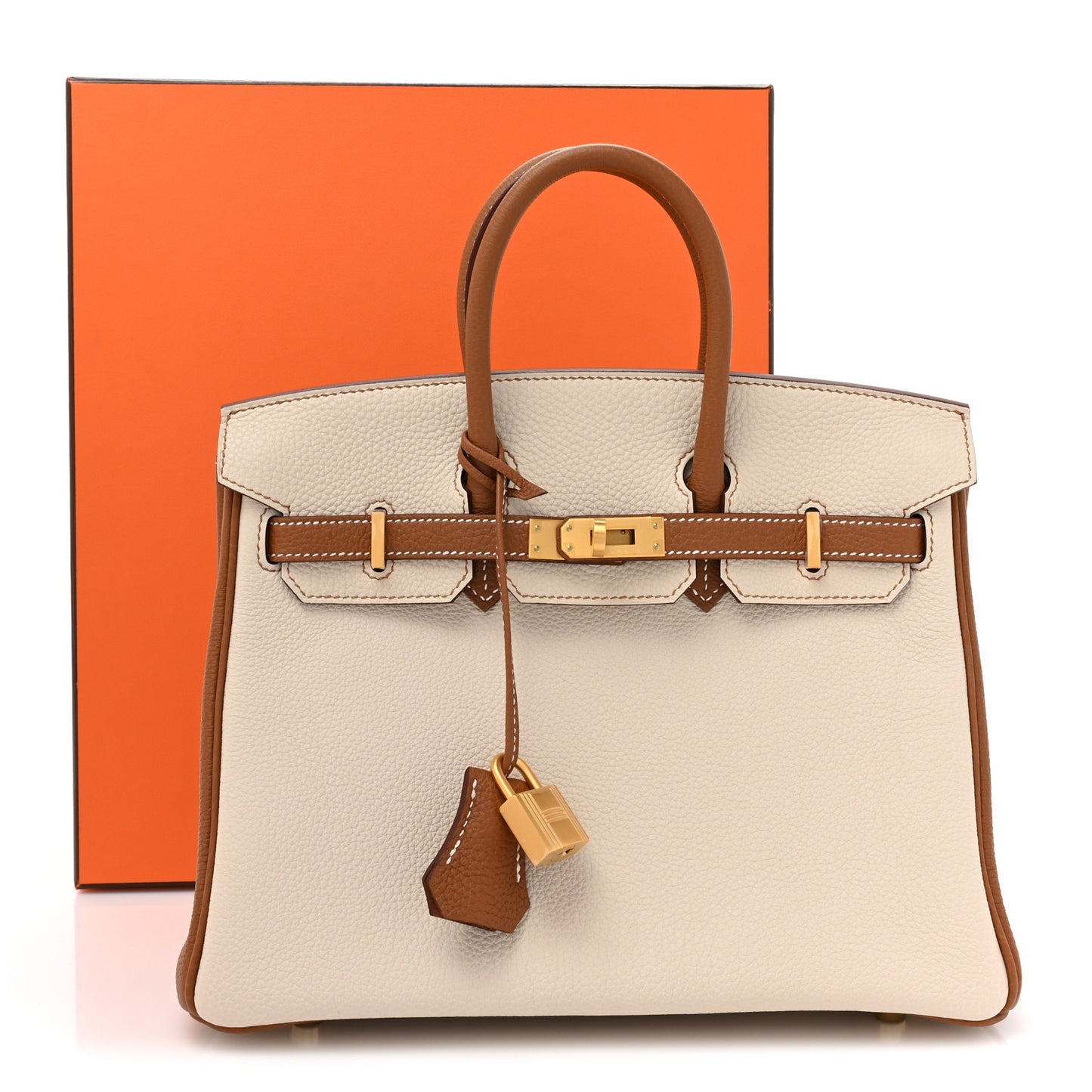 Togo Horseshoe Birkin 25 Craie Gold