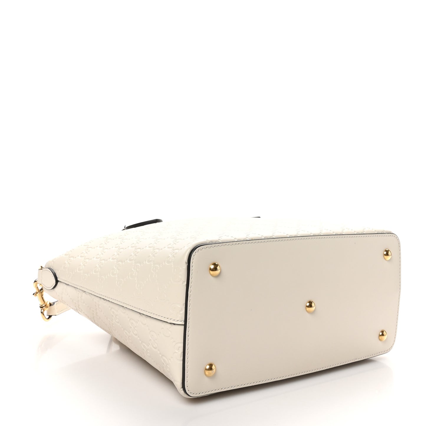 Guccissima Linea A Foldover Tote Off White
