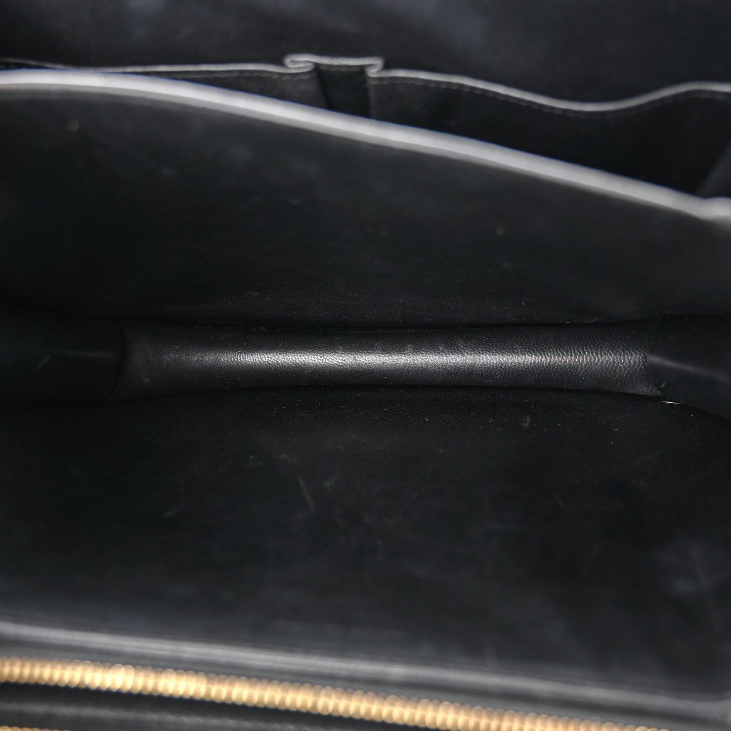 Goatskin Medium Classic Box Flap Bag Black