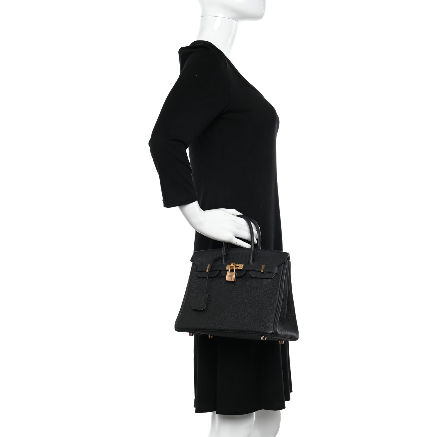 Hermes Togo Birkin 25 Black 2 of 12