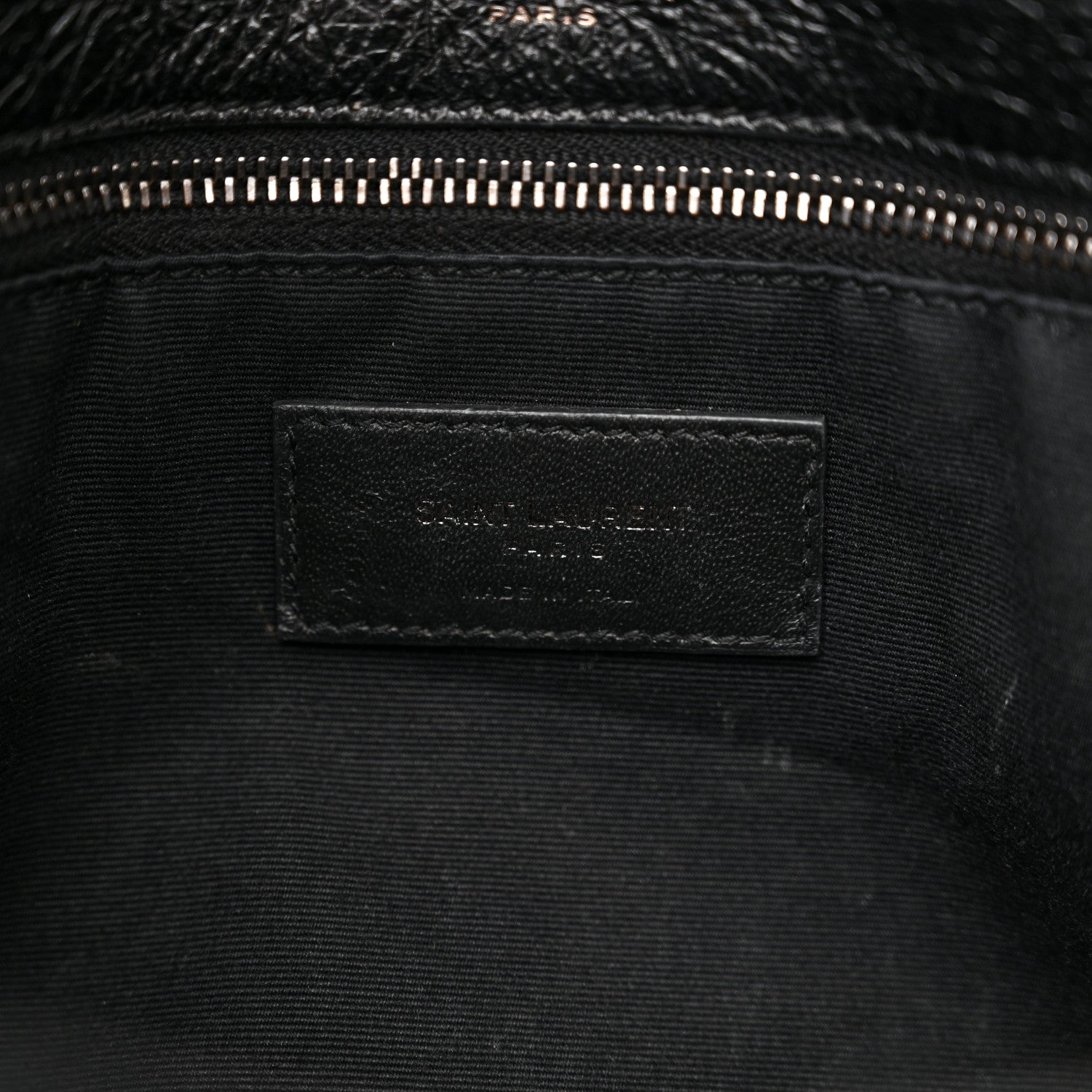 Saint Laurent Crinkled Calfskin Matelasse Monogram Medium Niki Chain Satchel Black 7 of 11