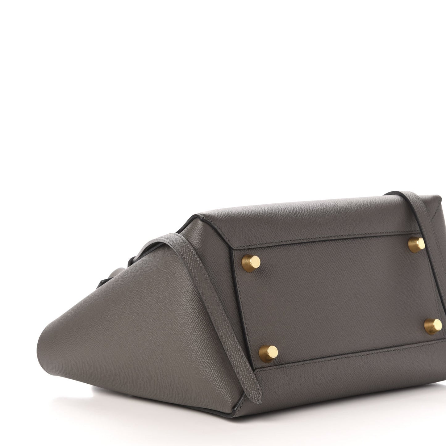 Grained Calfskin Mini Belt Bag Grey
