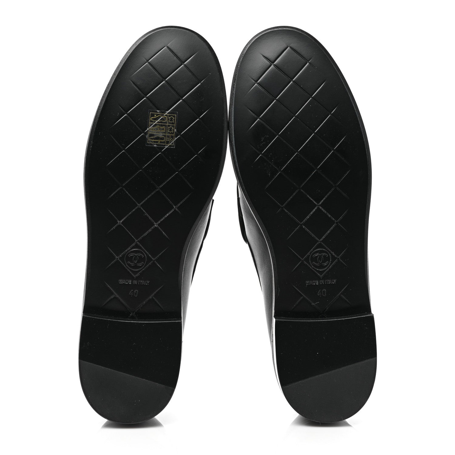 Chanel Lambskin Quilted CC Turnlock Loafers 40 Black 5 of 8