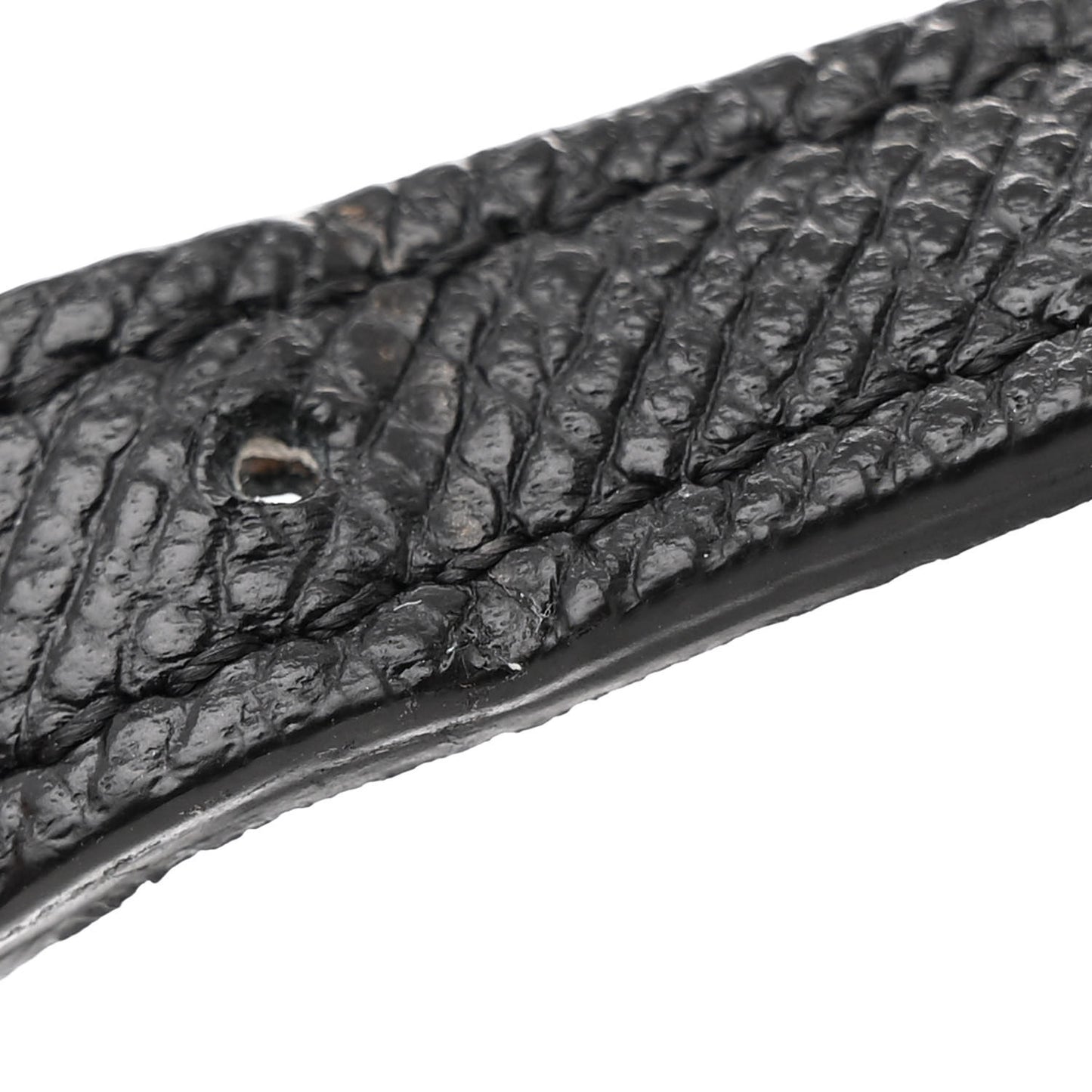 Grained Calfskin Nano Belt Bag Black