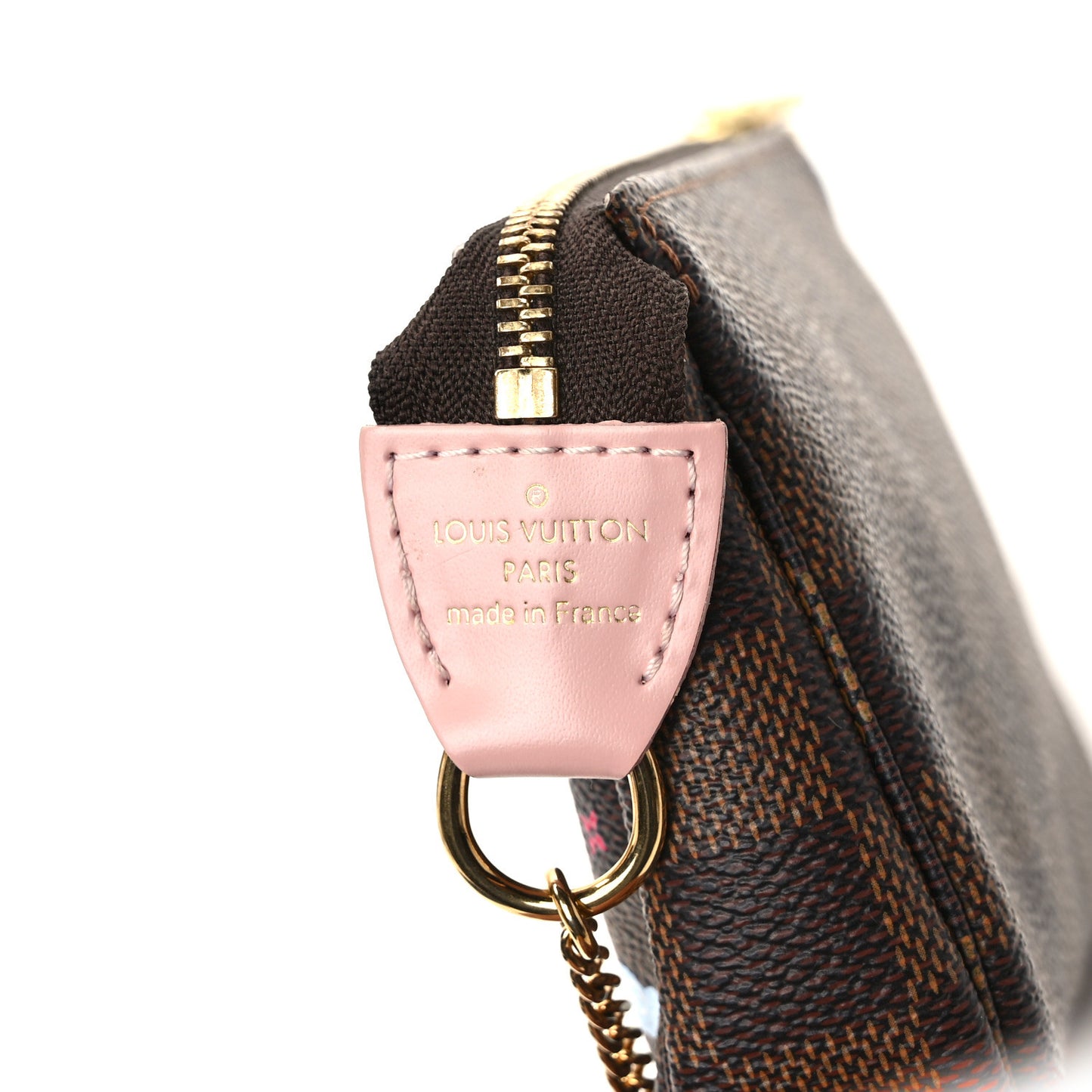 Damier Ebene 2020 Christmas Animation Big Wheel Mini Pochette Accessories Rose Ballerine