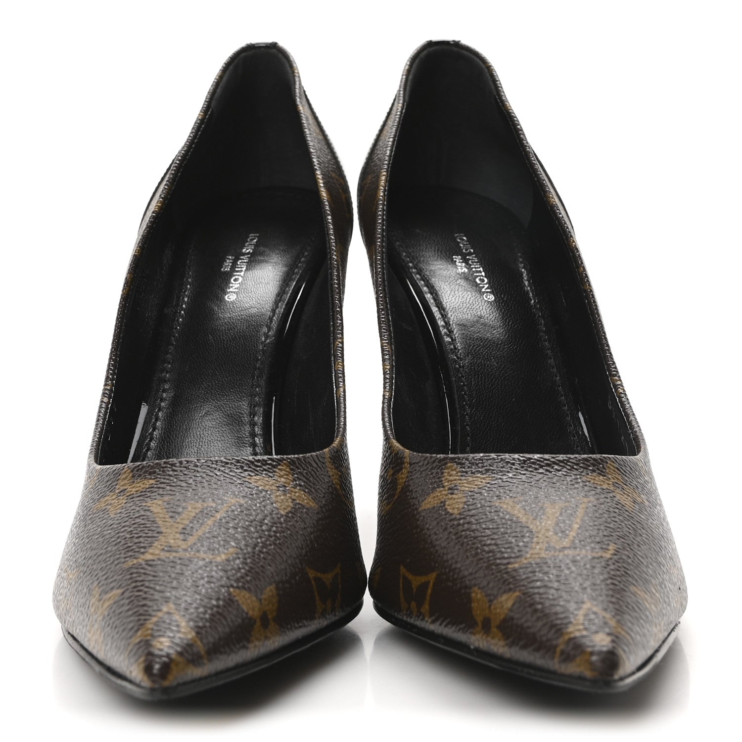 Louis Vuitton Monogram Cherie Pumps 40 Black 3 of 10
