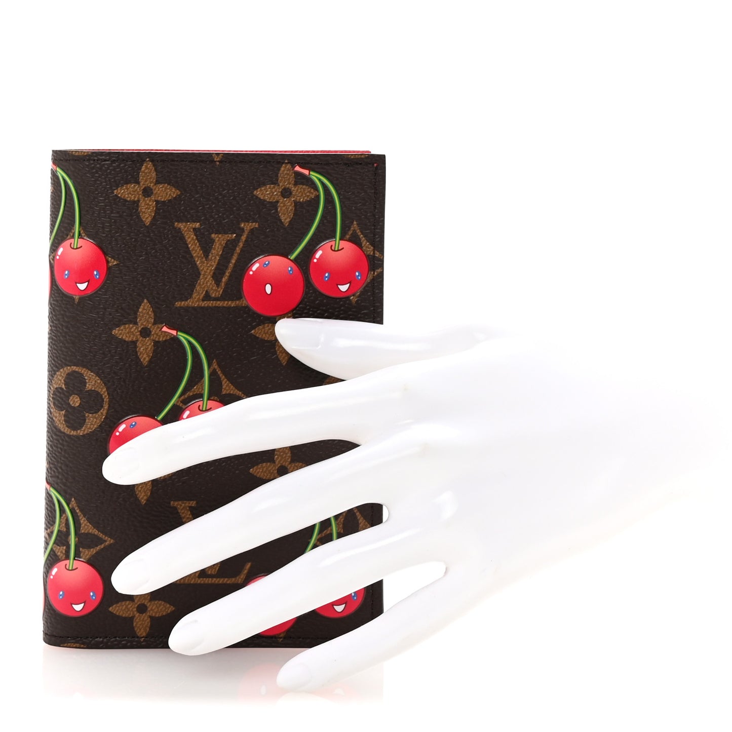 LV X TM Monogram Cerises Passport Cover
