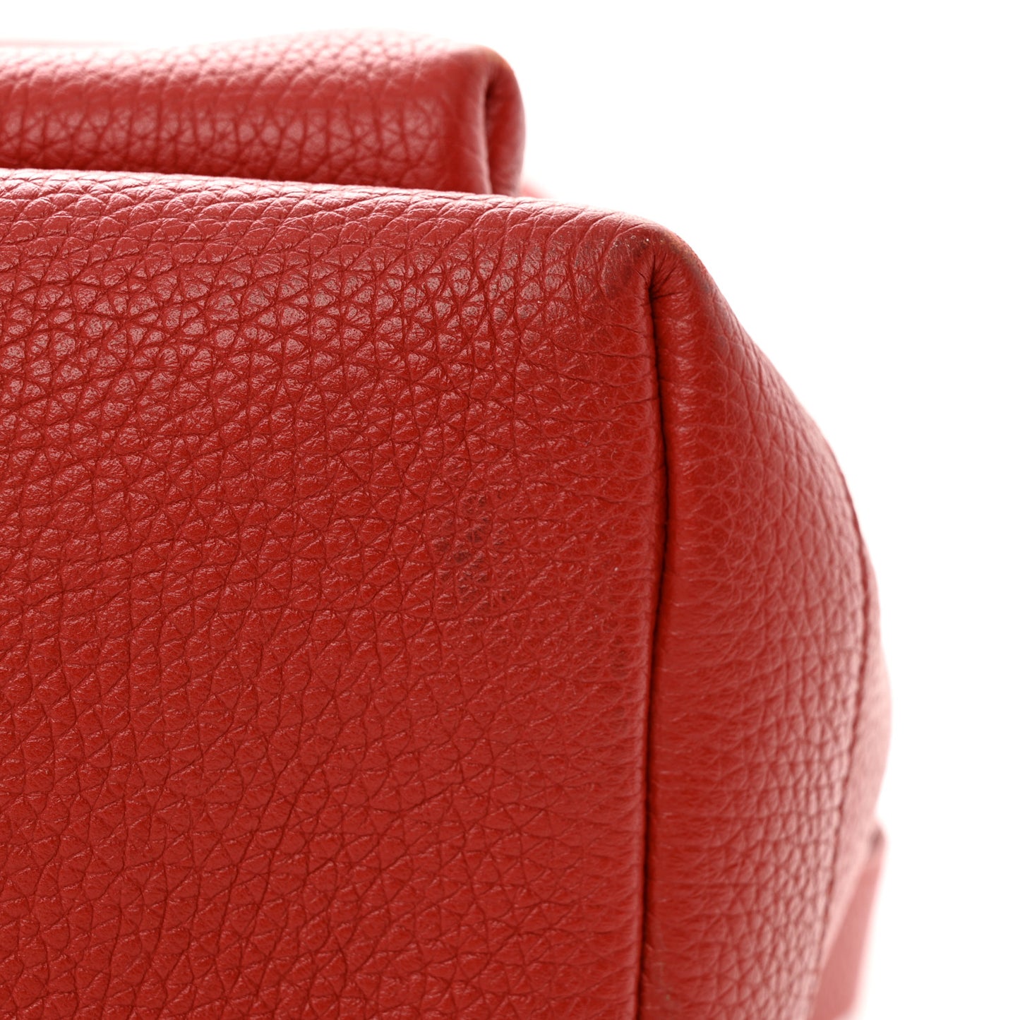 Grained Calfskin Buckley Backpack Red
