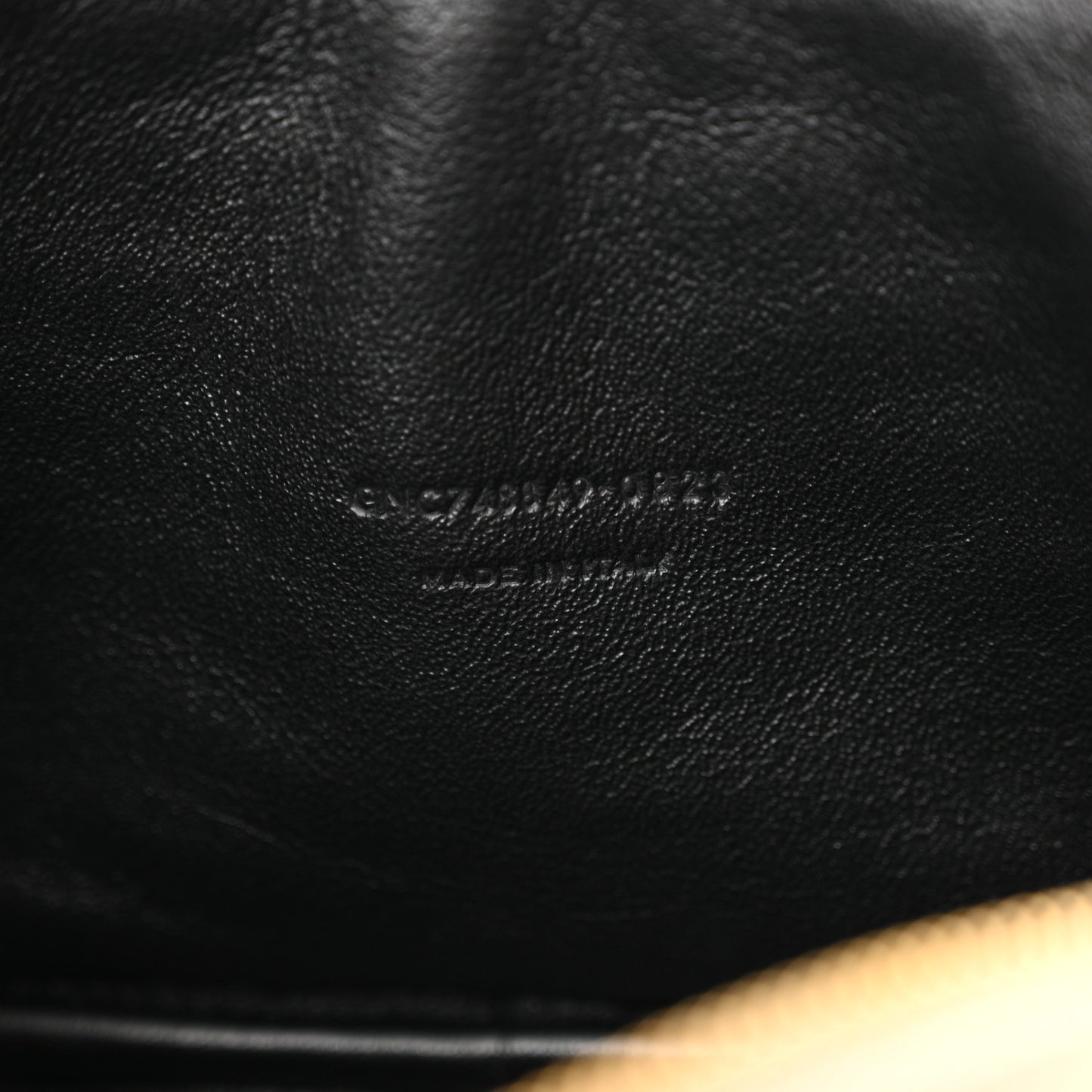 Calfskin Matelasse Monogram Mini Lou Camera Bag Dark Beige