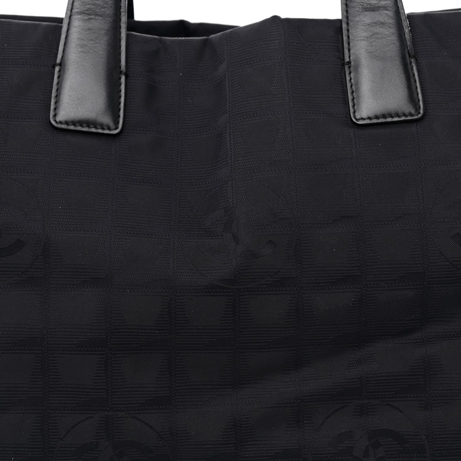 Chanel Nylon Medium Travel Tote Black 10 of 15