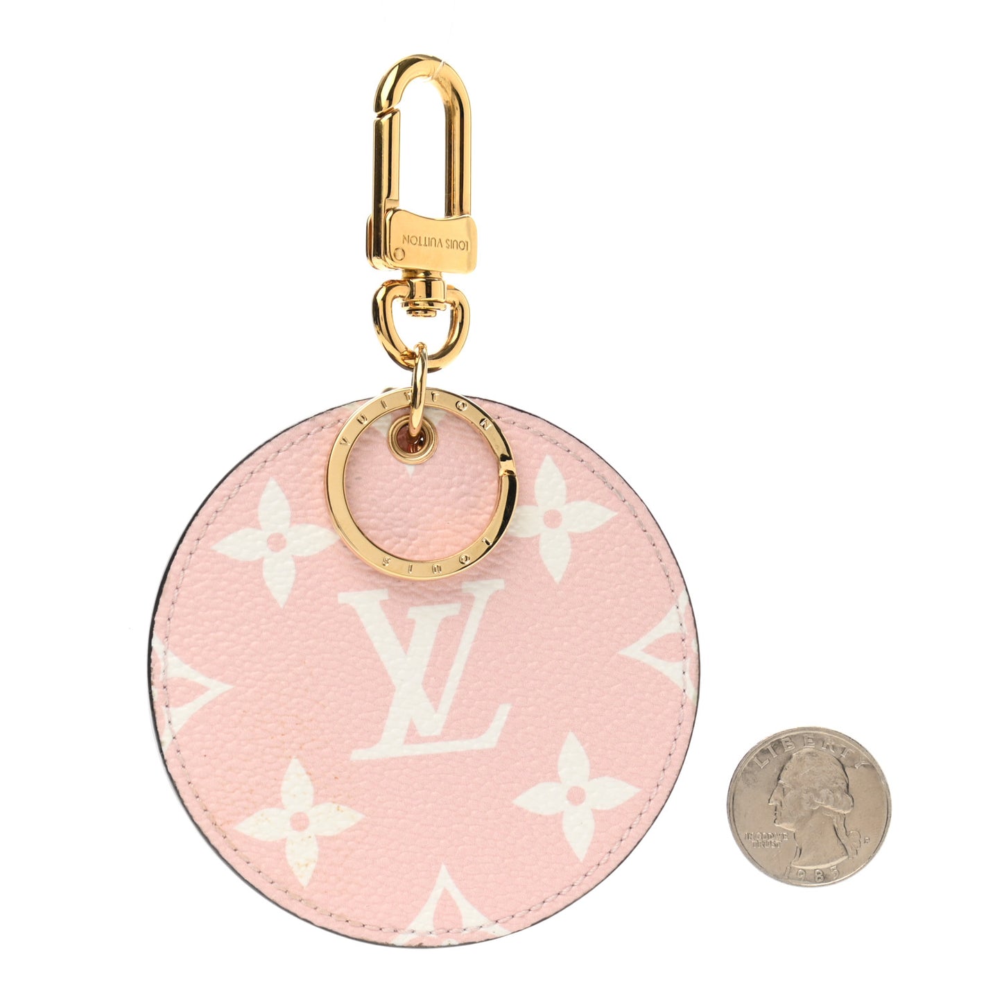 Monogram Giant Bag Charm Key Holder Rouge