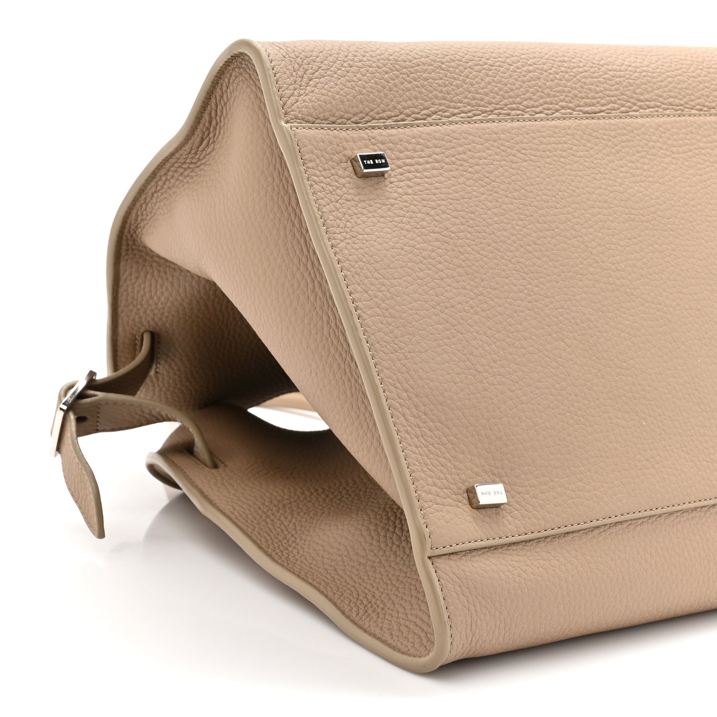 Matte Grained Calfskin Soft Margaux 15 Dark Taupe