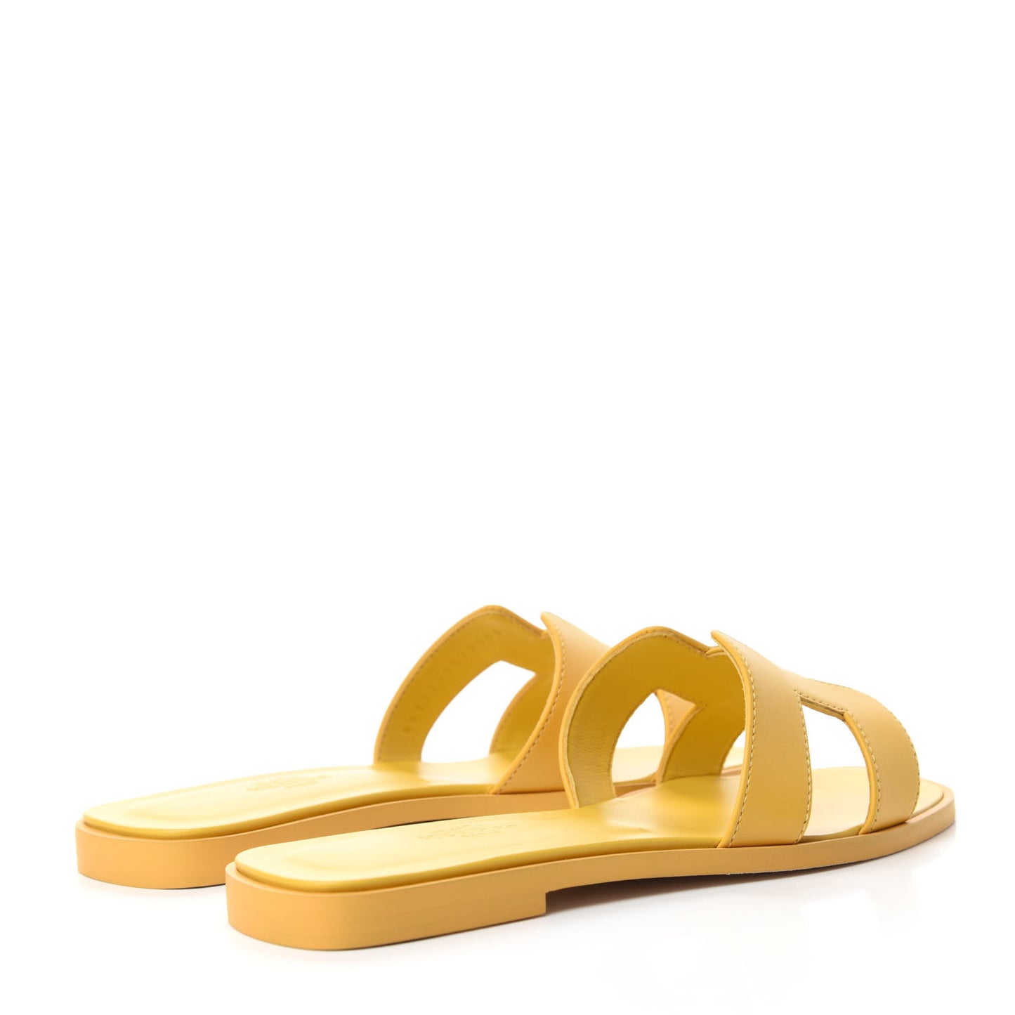 Calfskin Oran Sandals 36 Ocre Jaune