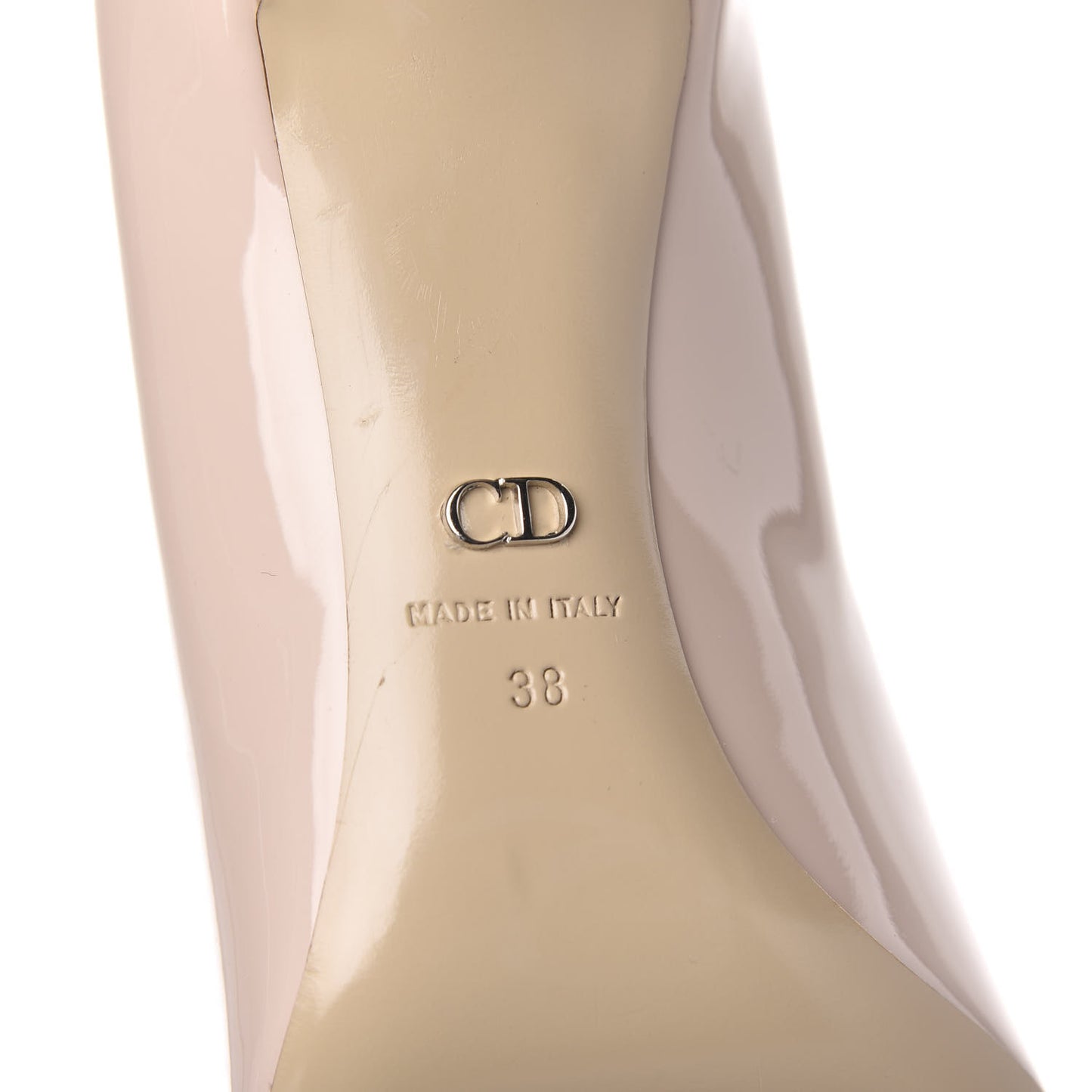 Patent Crystal Dianeme Pumps 38 Rose Poudre