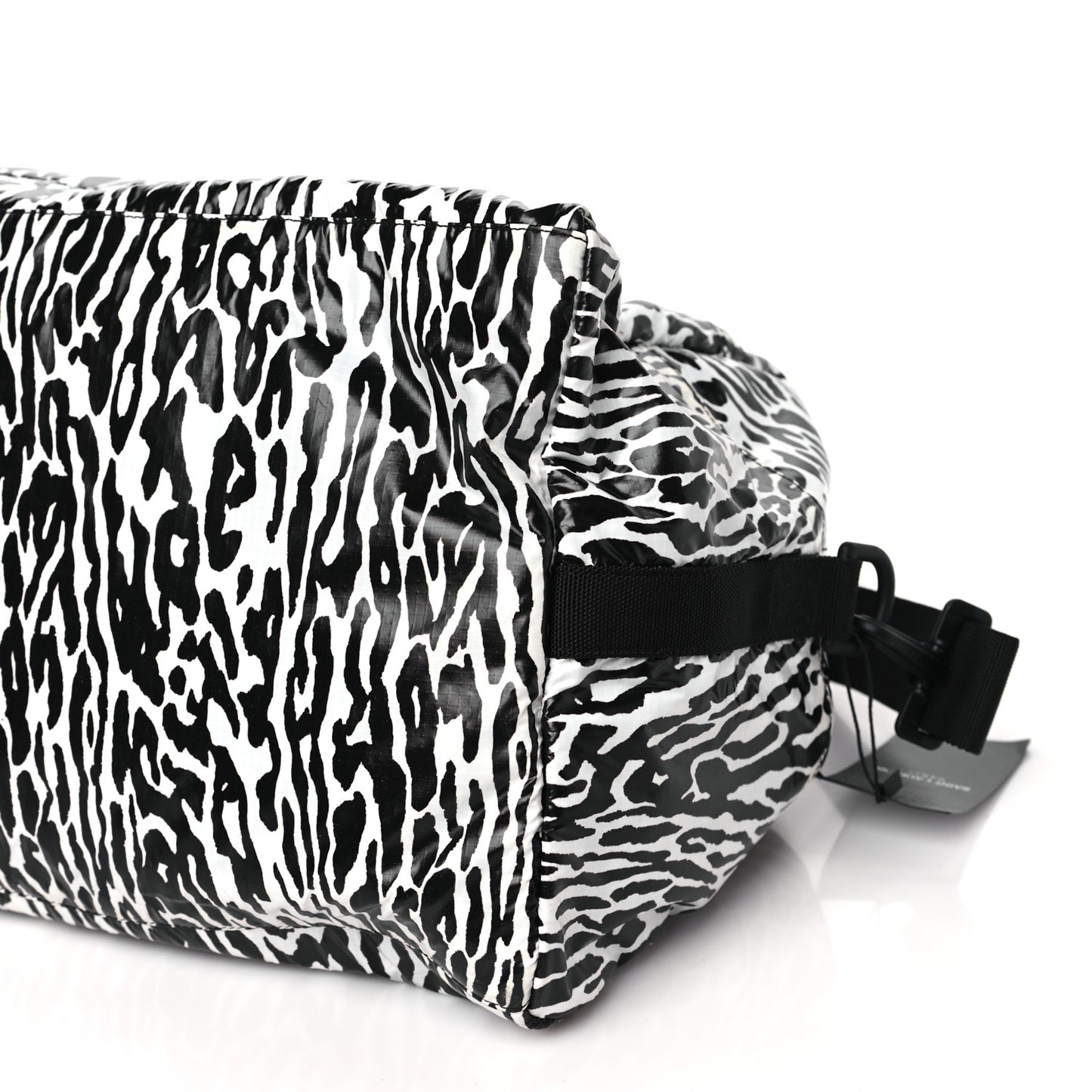 Nylon Nuxx Leopard Ripstop Duffle Black White