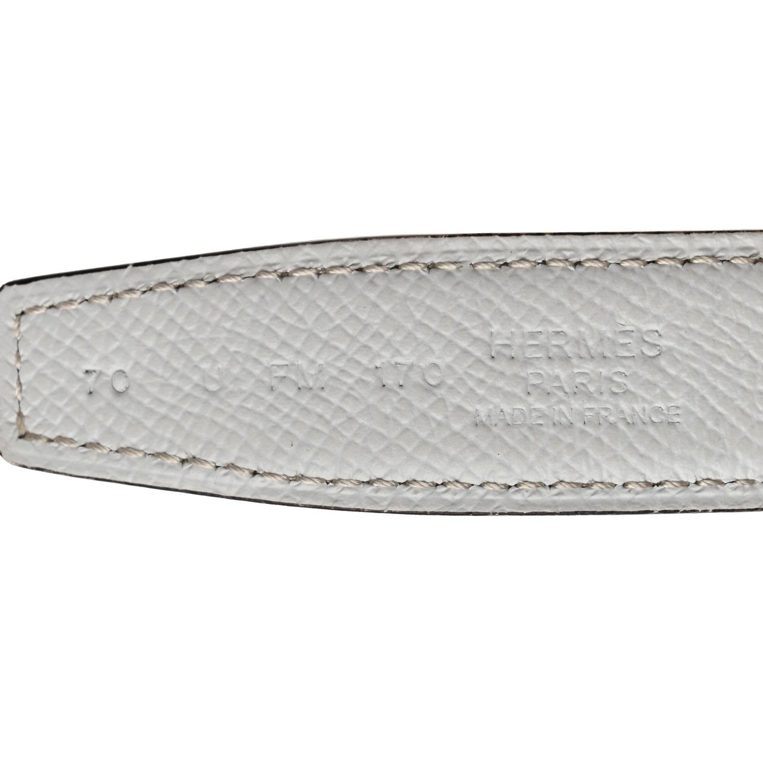 Hermes Epsom Swift 24mm Mini Constance H Belt 70 28 White Etoupe 4 of 7