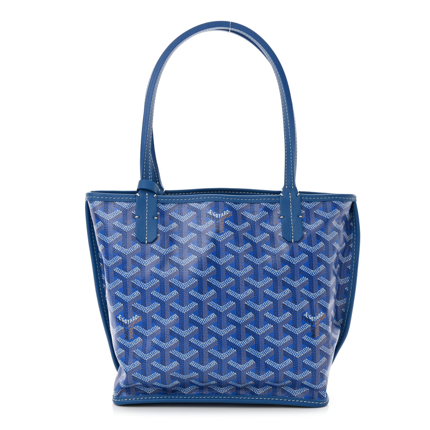 Goyardine Reversible Mini Anjou Sky Blue
