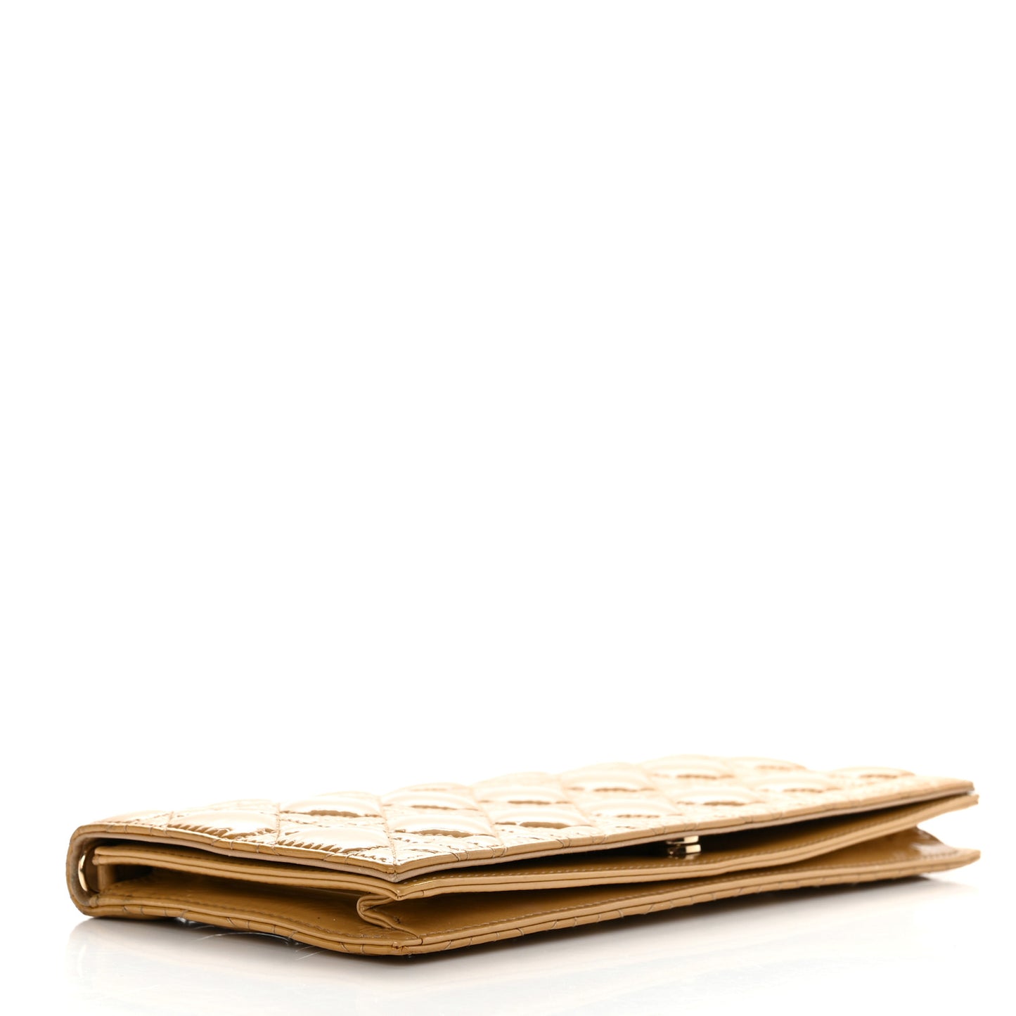 Patent Cannage Lady Dior Convertible Clutch Beige