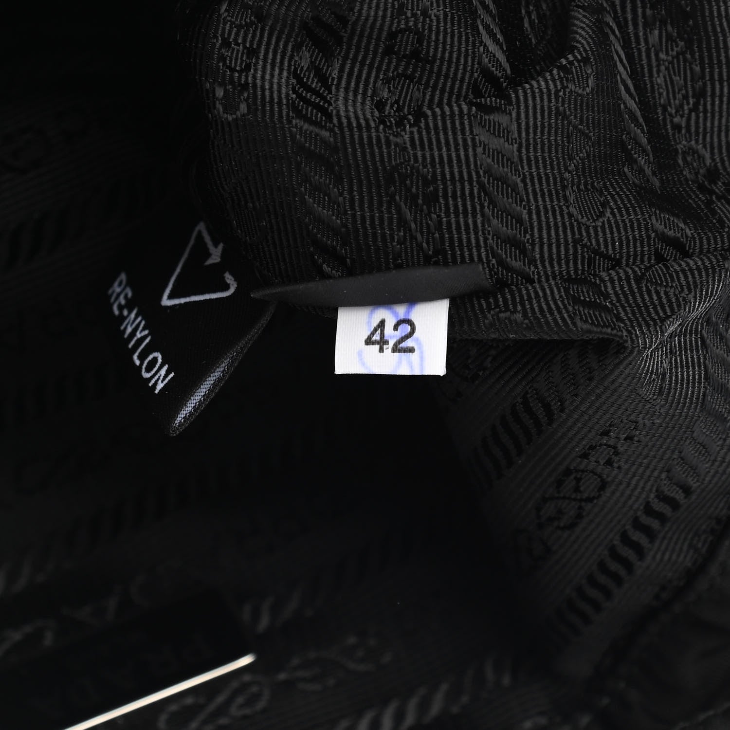 Prada Saffiano Tessuto Nylon Vela Bucket Wristlet Black 9 of 9