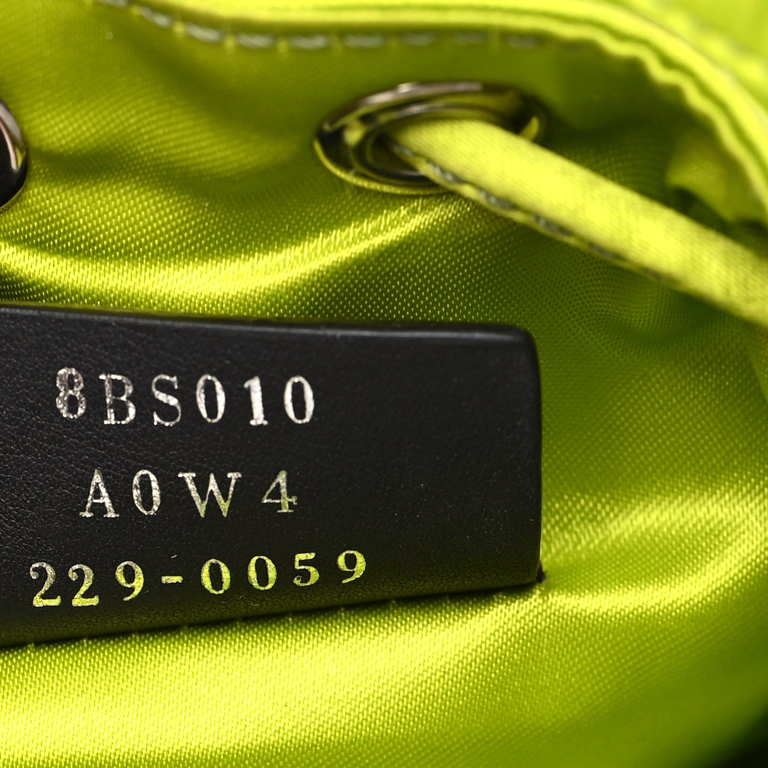 Fendi Nylon Ninfa Vitello King Cuoio Mini Mon Tresor Bucket Bag Wasabi 6 of 9