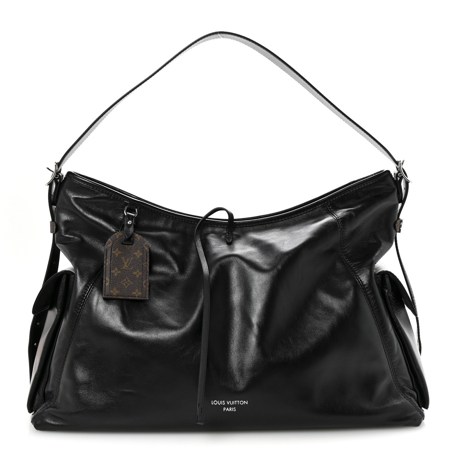 Louis Vuitton Lambskin CarryAll Travel Bag Black 1758962